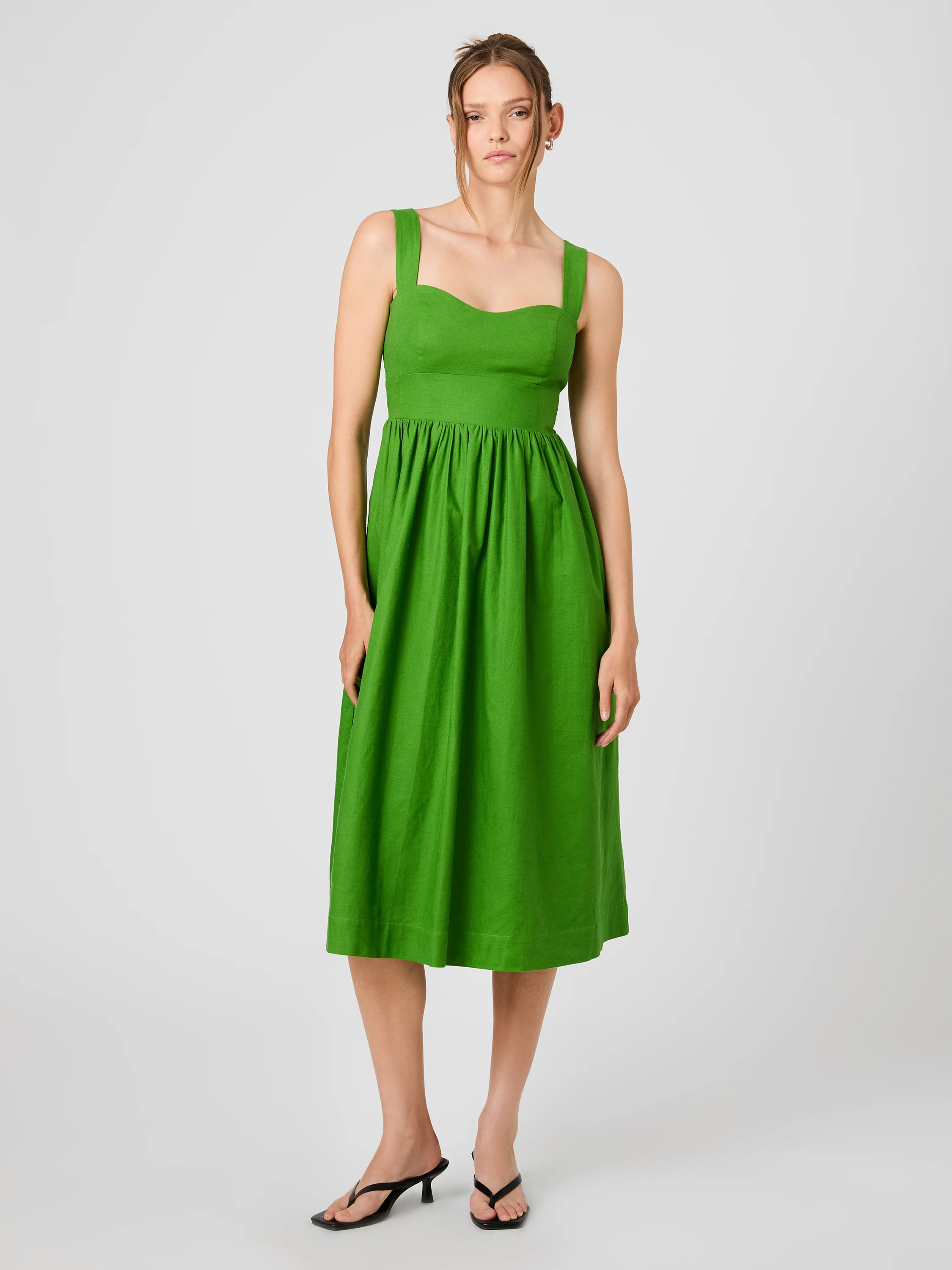 ASPEN LINEN MIDI DRESS - Image 4