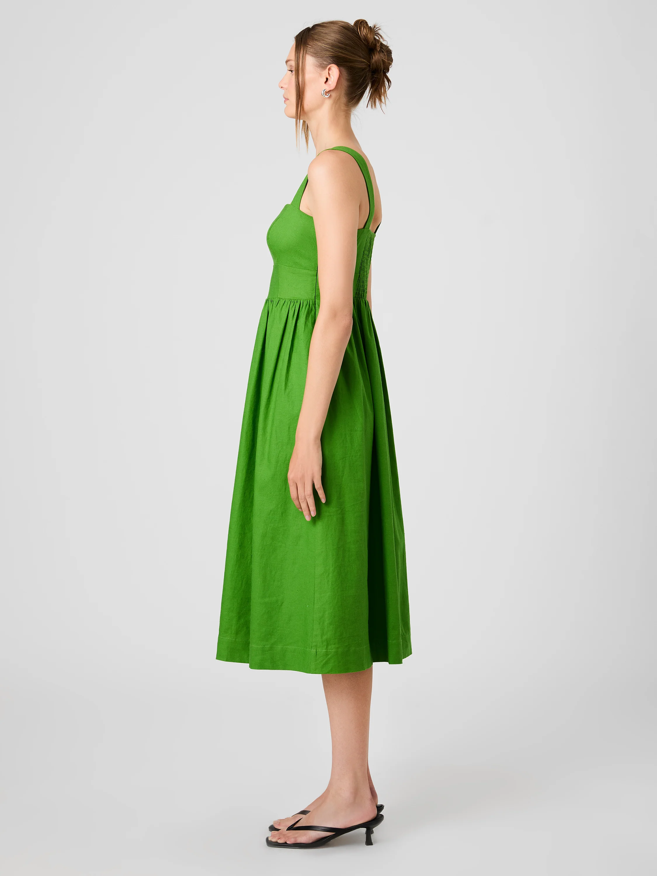 ASPEN LINEN MIDI DRESS - Image 5