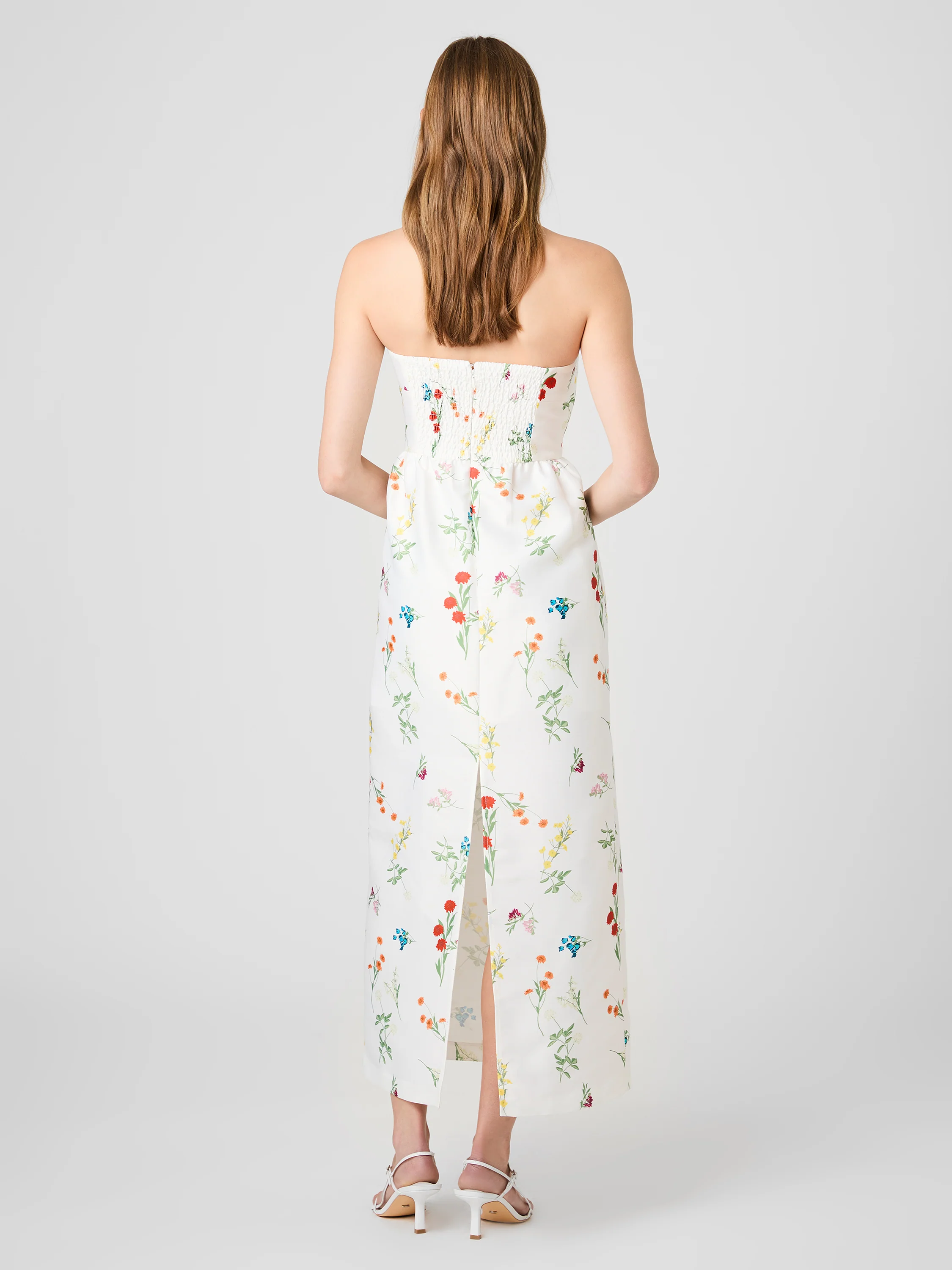 STRUCTURED TAFFETA CHRISTINE STRAPLESS MAXI DRESS - Image 4
