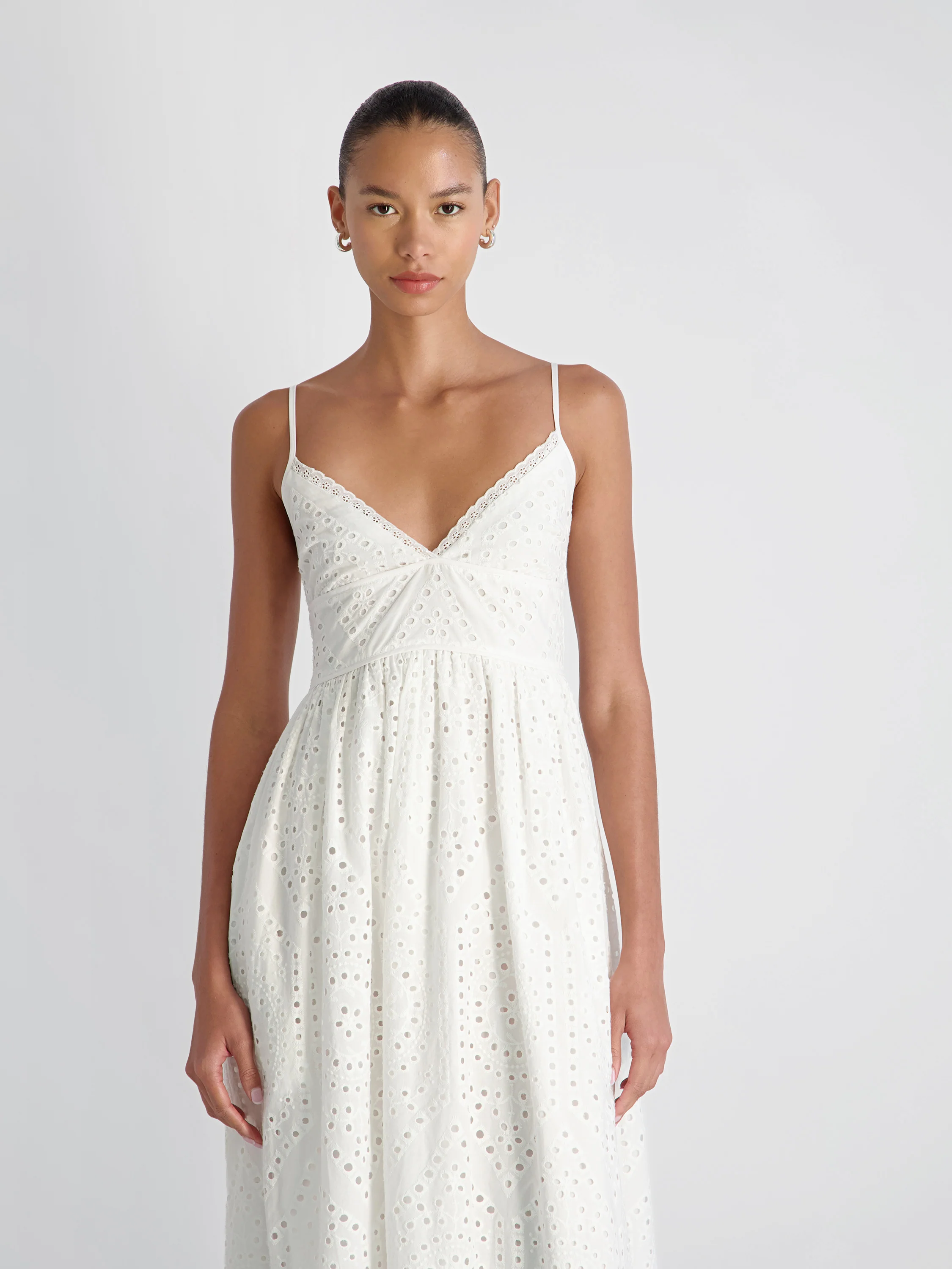 TRINI COTTON EYELET MAXI DRESS - Image 5