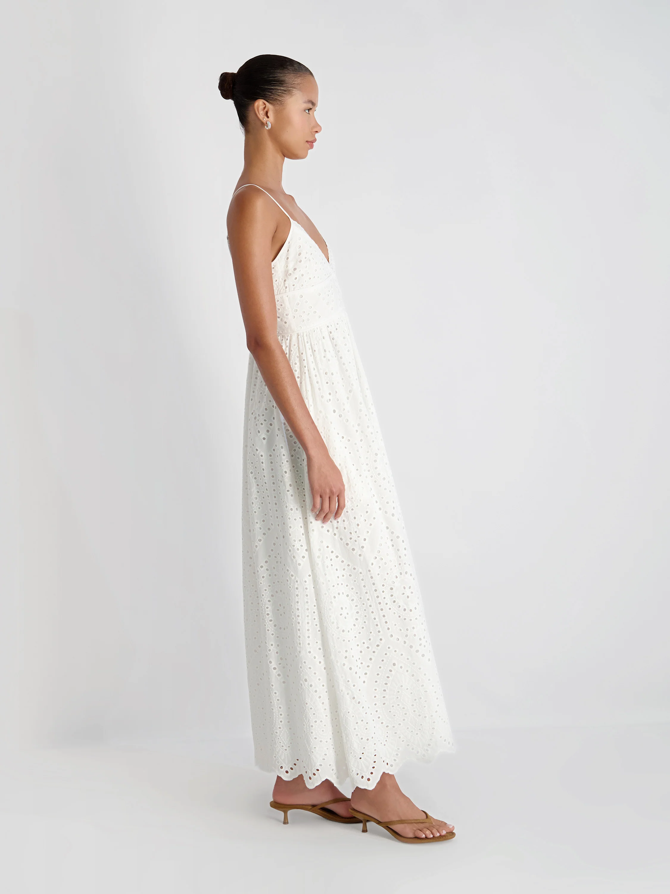 TRINI COTTON EYELET MAXI DRESS - Image 6