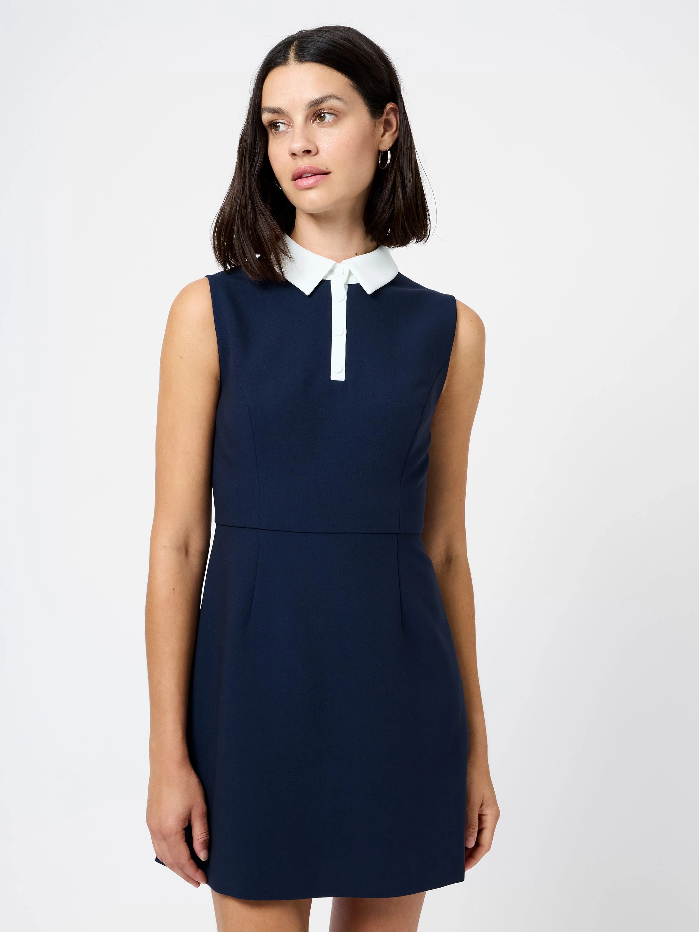 AZRA TWILL SLEEVELESS MINI DRESS - Image 2