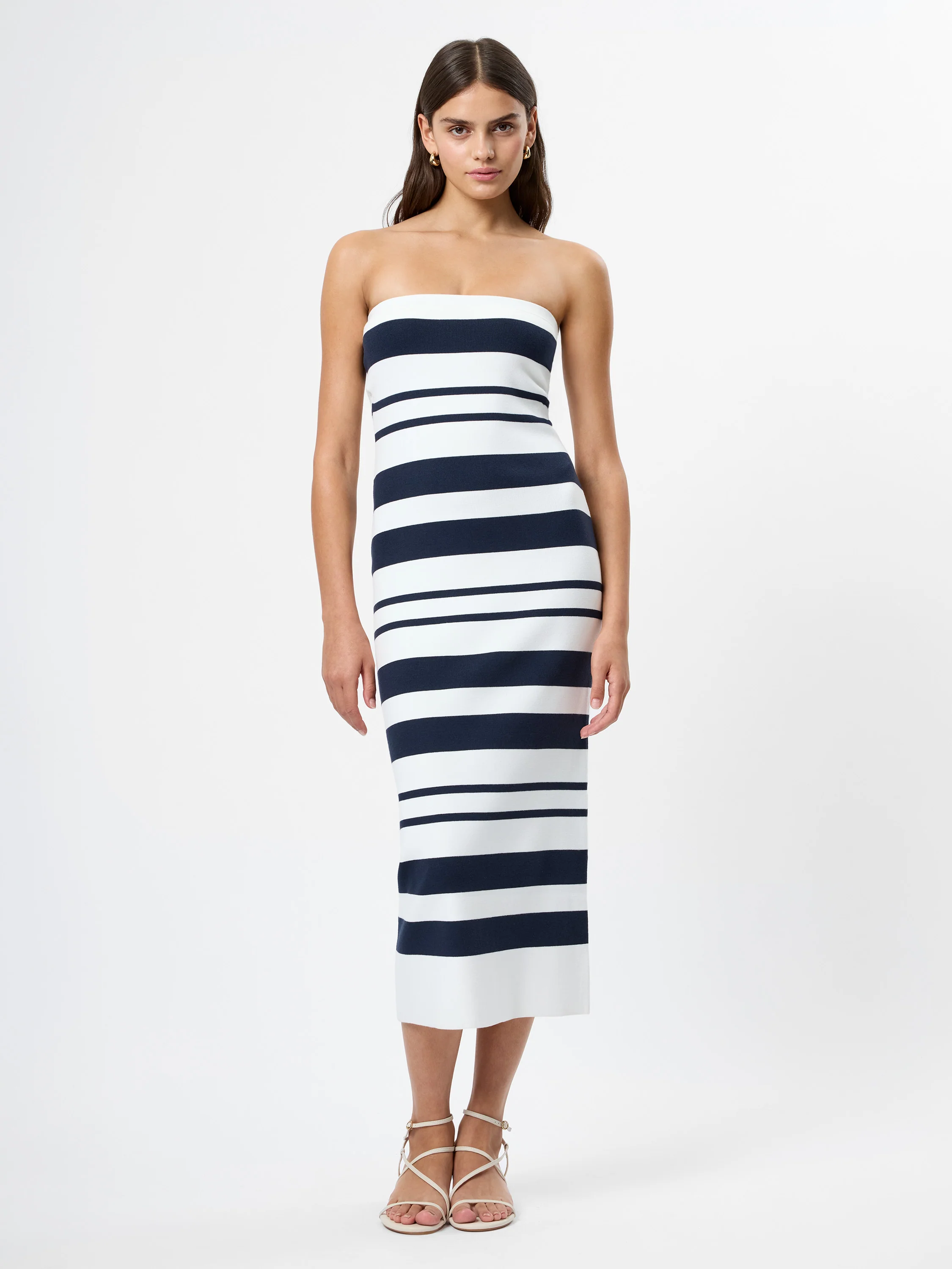 MAXIME KNIT STRAPLESS MIDI DRESS - Image 3