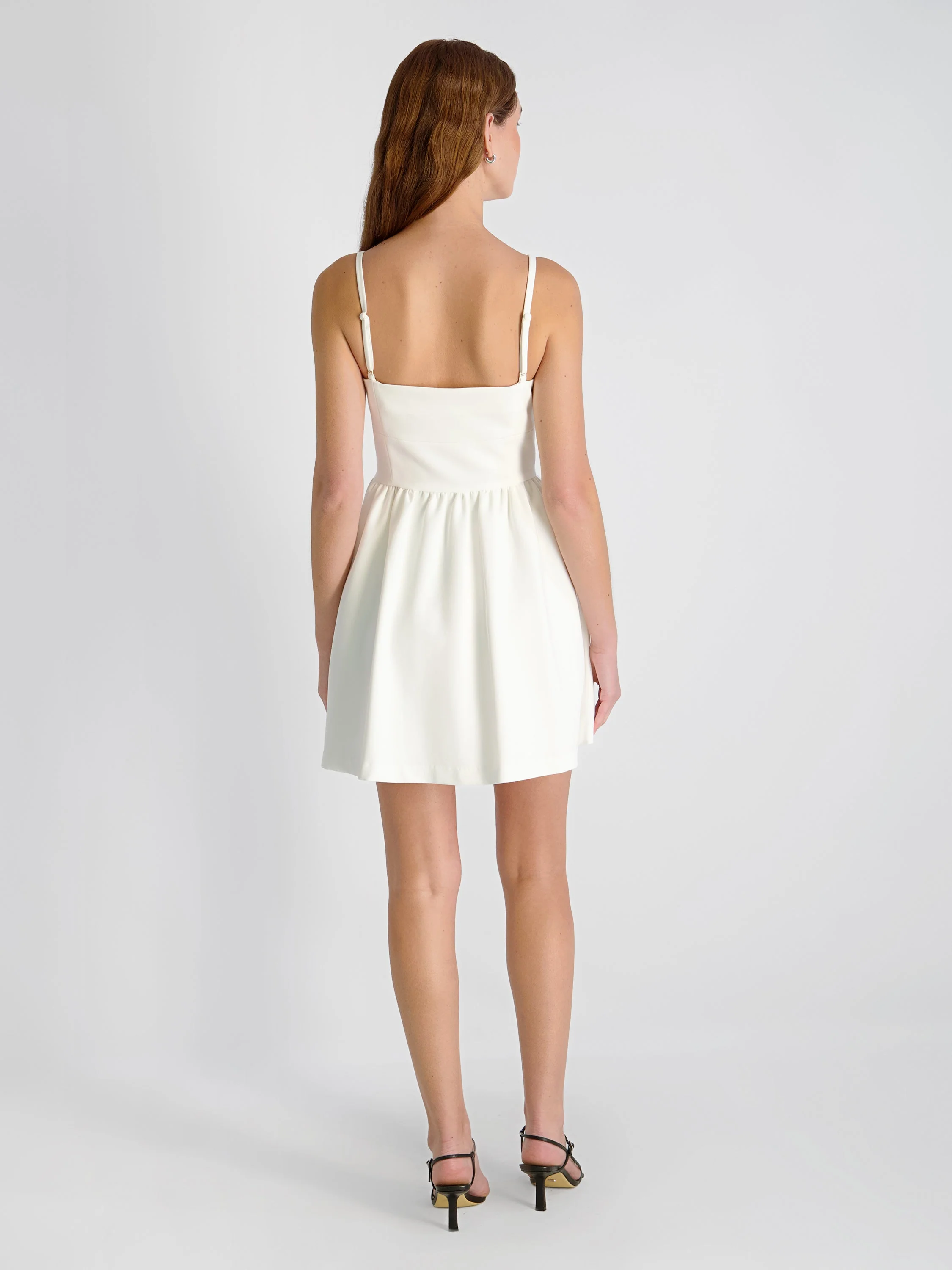 WHISPER MULTI SEAM STRAPPY MINI DRESS - Image 4