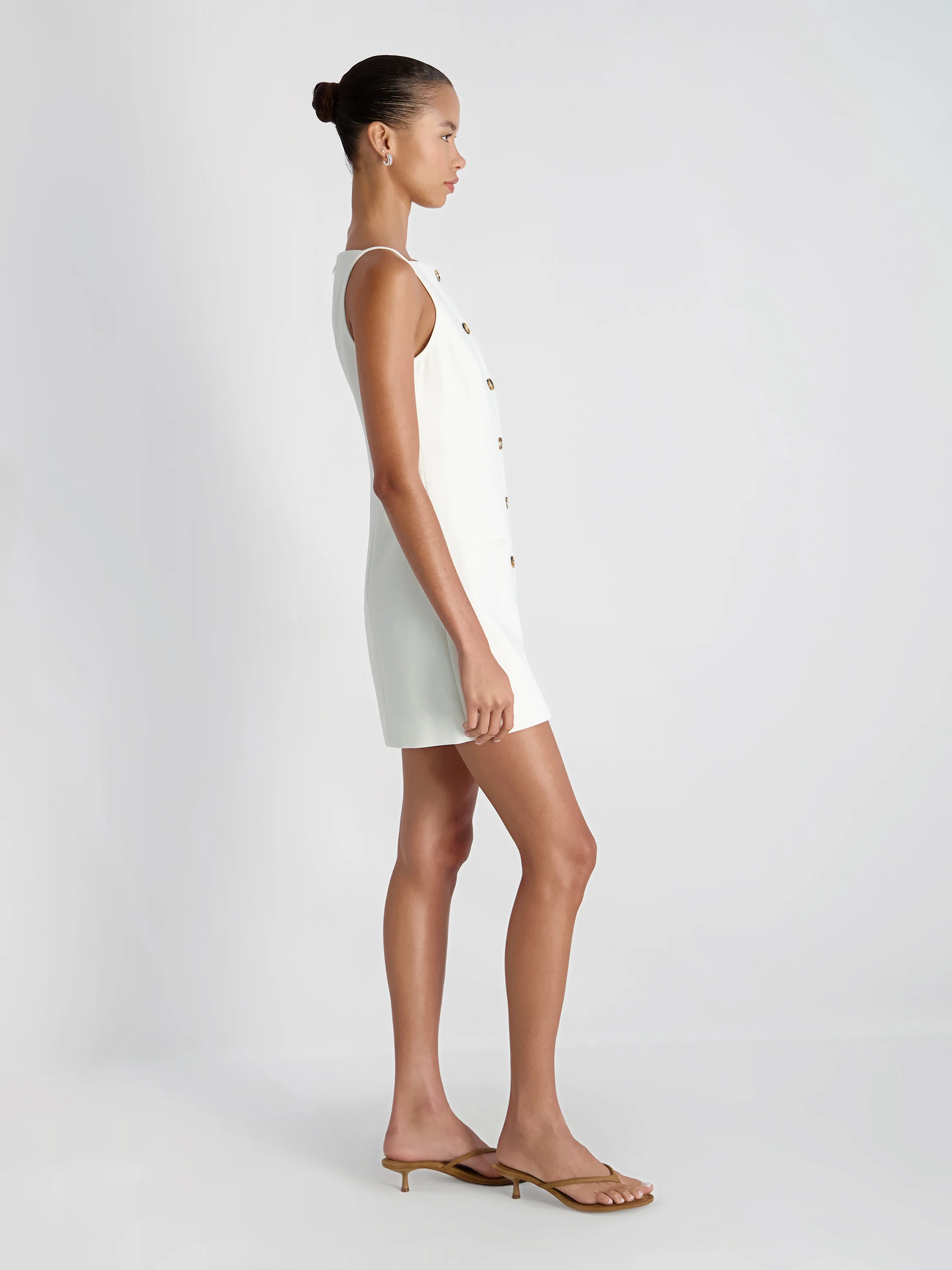 AZRA TWILL SQUARE NECK DRESS - Image 5