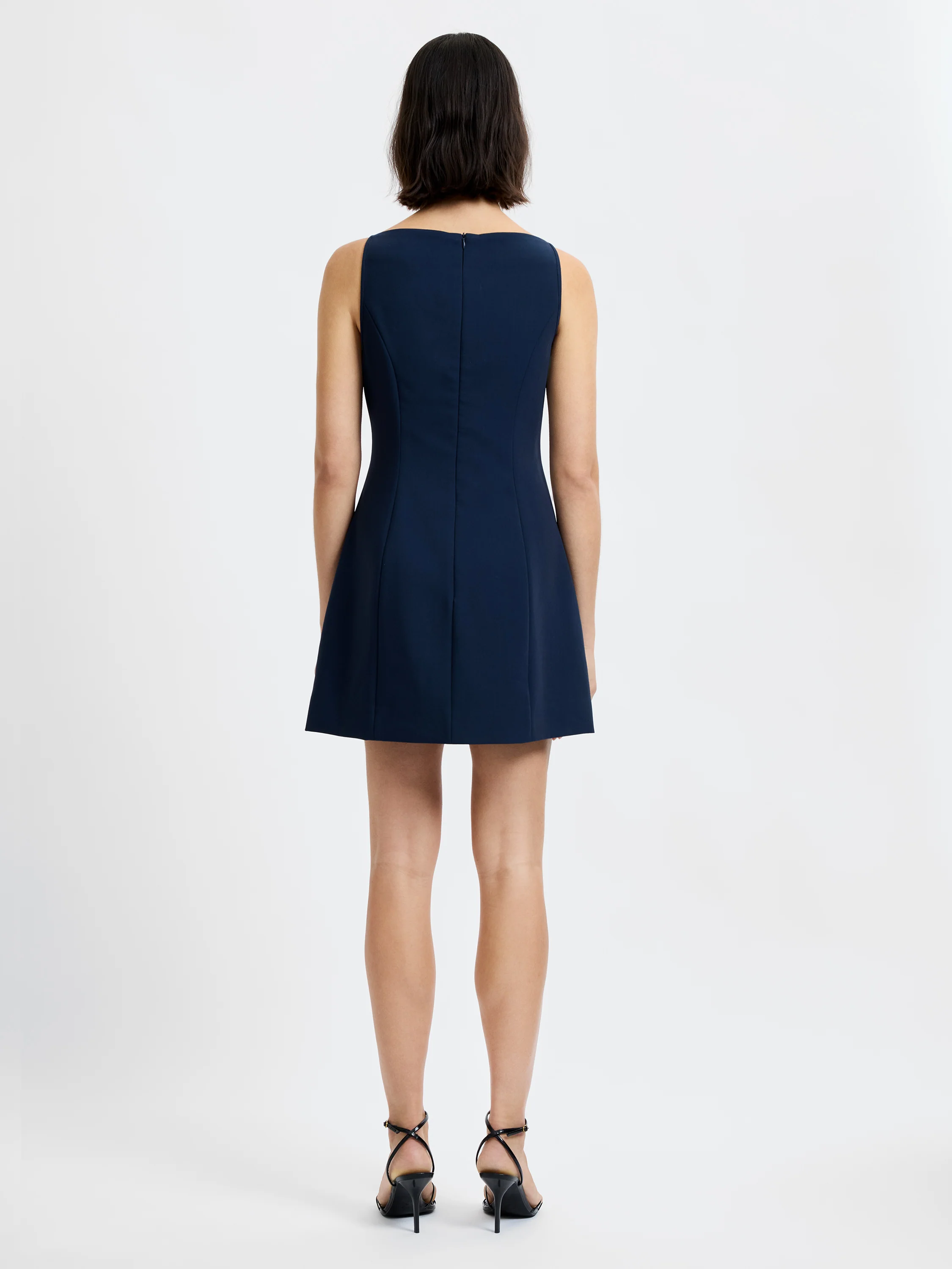 AZRA TWILL SQUARE NECK DRESS - Image 4