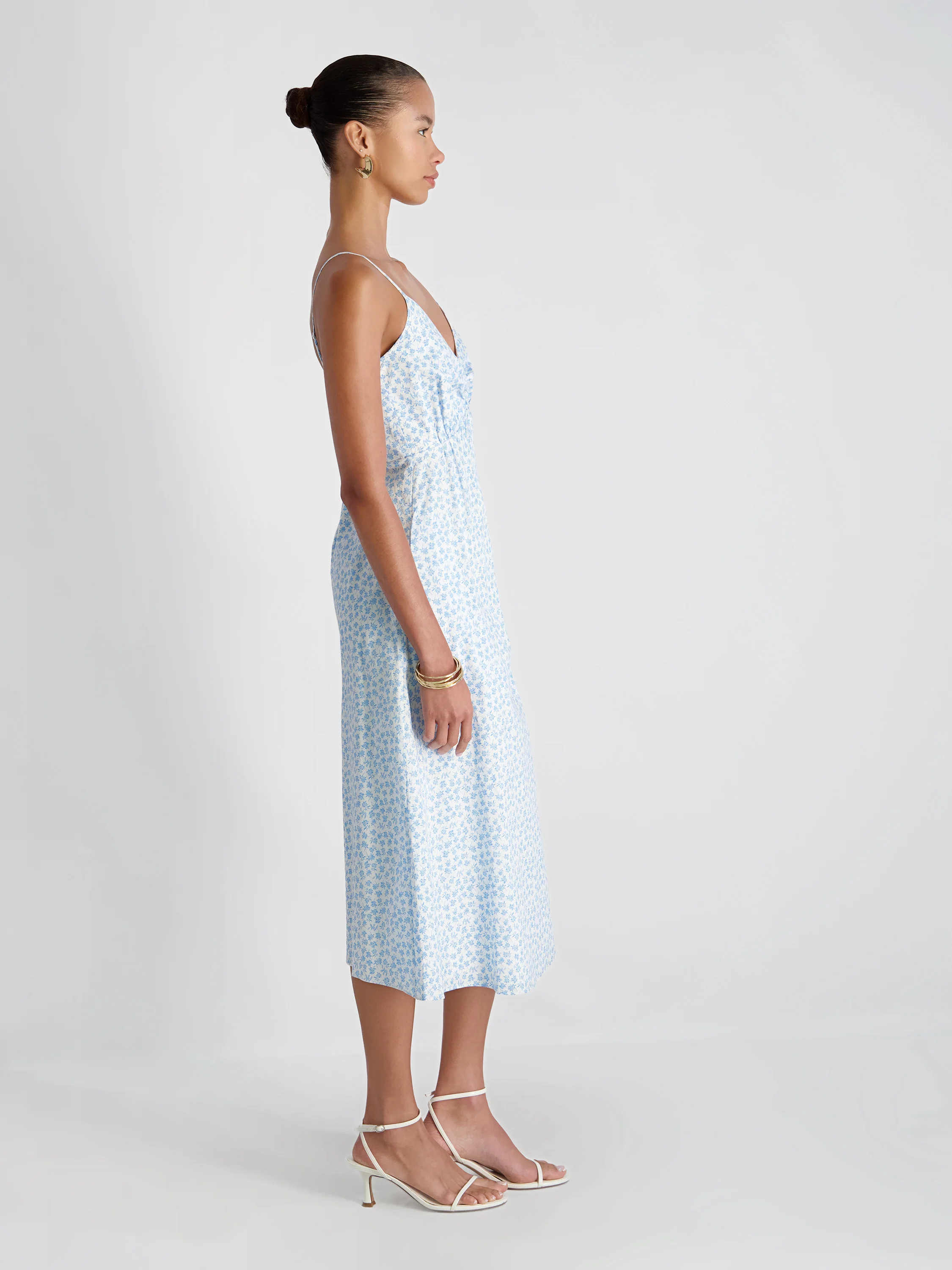 RHODES POPLIN STACEY FLEUR MIDI DRESS - Image 4