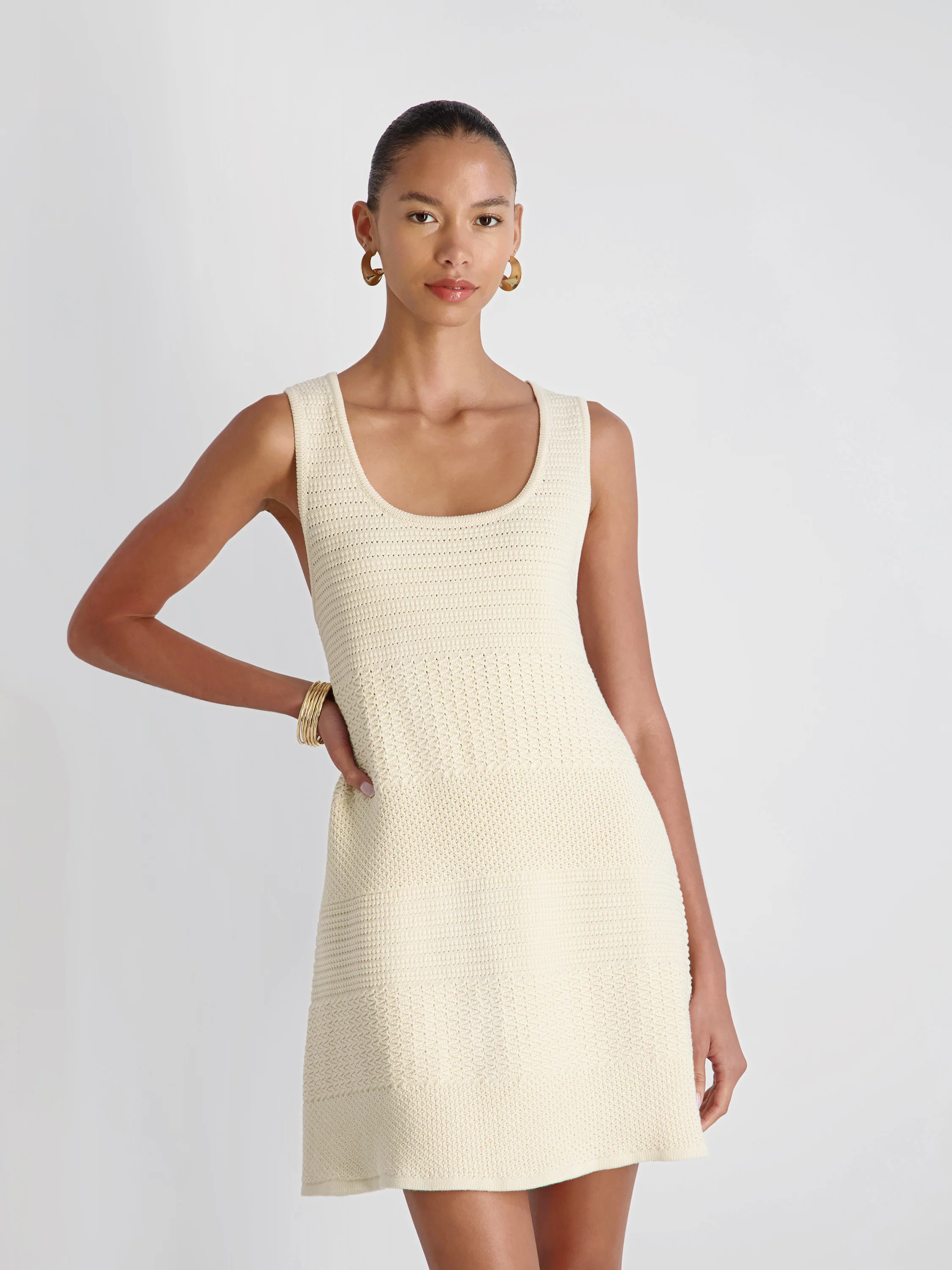 MOZART MIXED STRIPE MINI DRESS - Image 2
