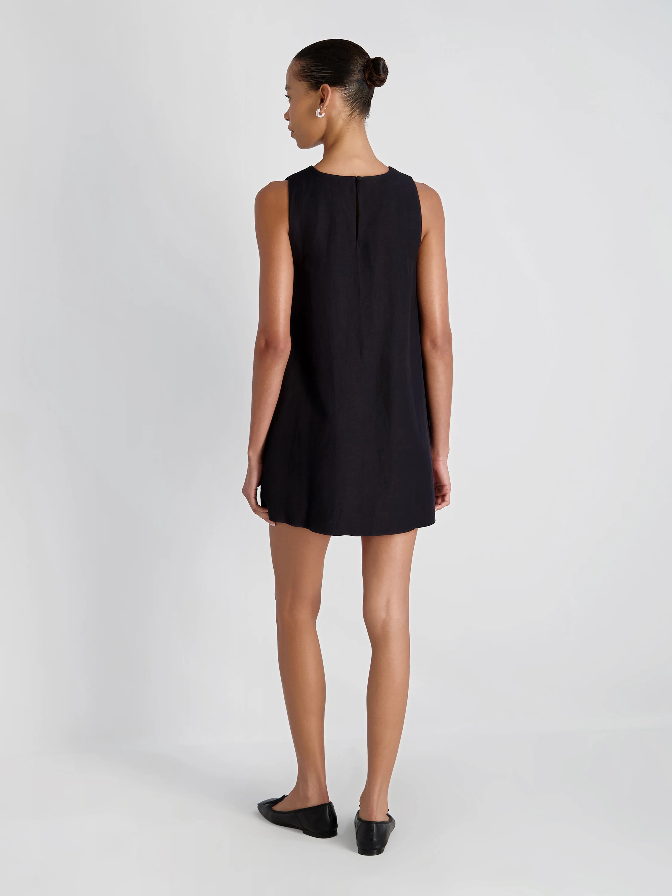 COOPER LINEN SLEEVELESS MINI DRESS - Image 3