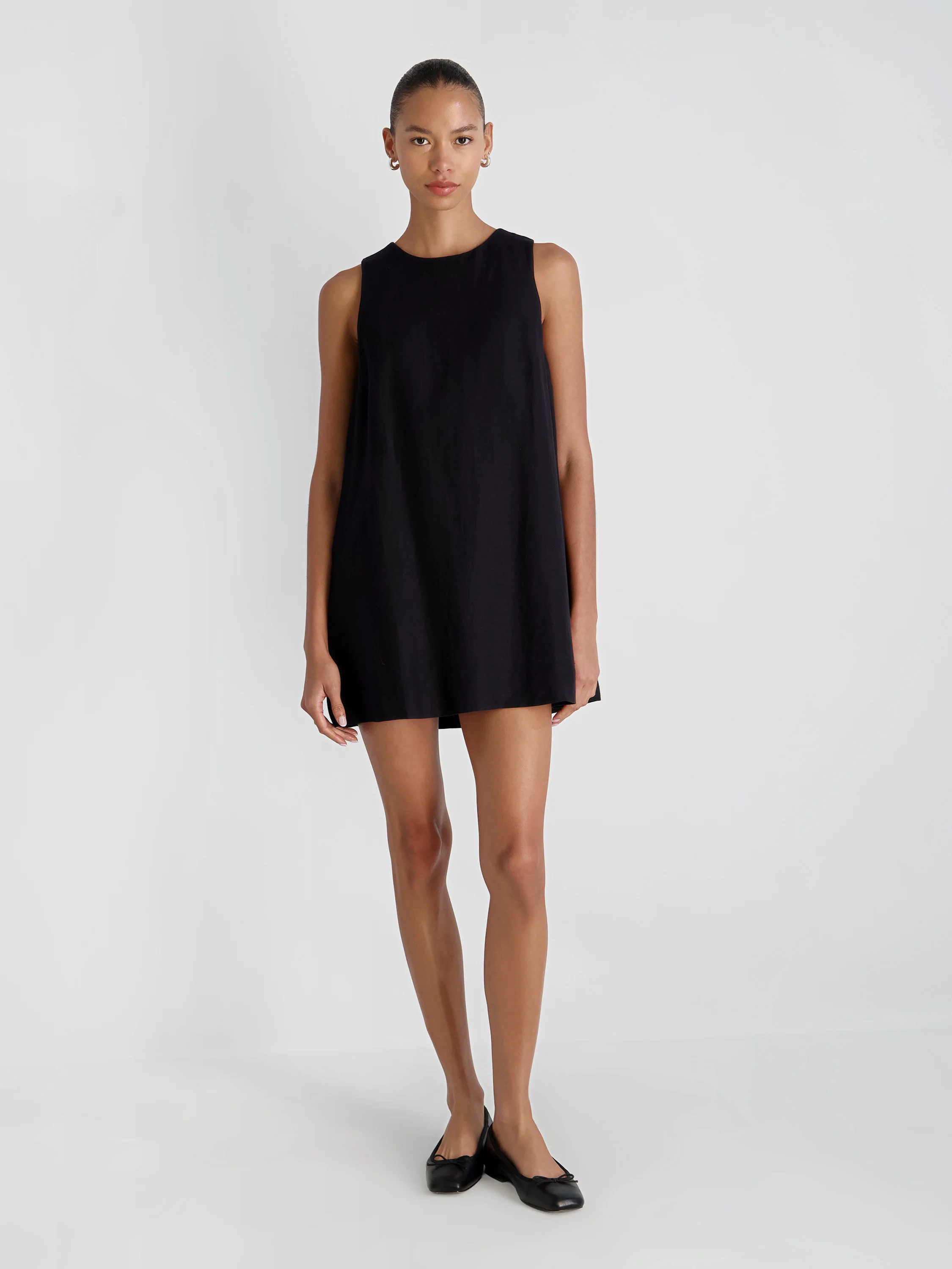 COOPER LINEN SLEEVELESS MINI DRESS - Image 4