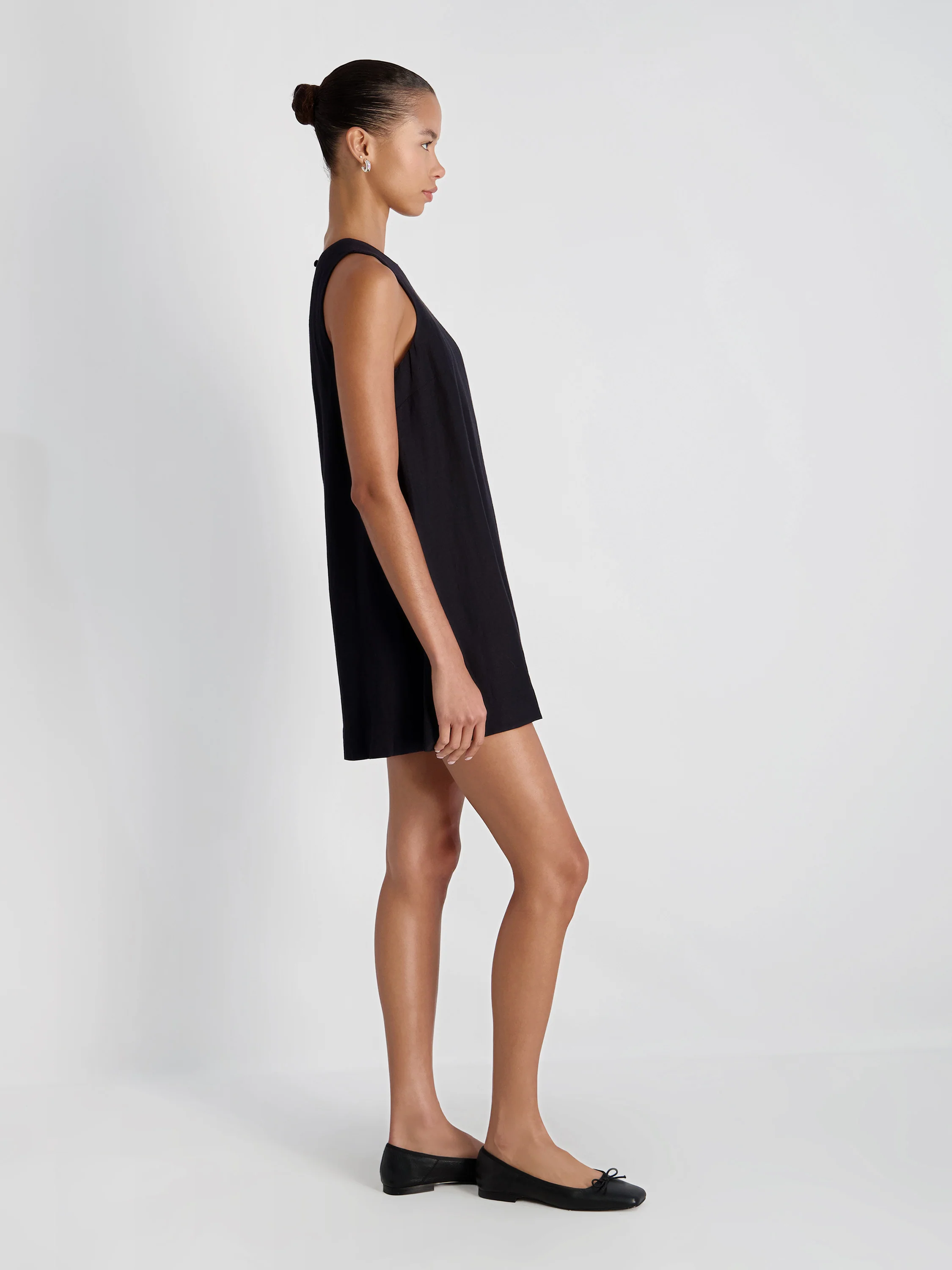 COOPER LINEN SLEEVELESS MINI DRESS - Image 5