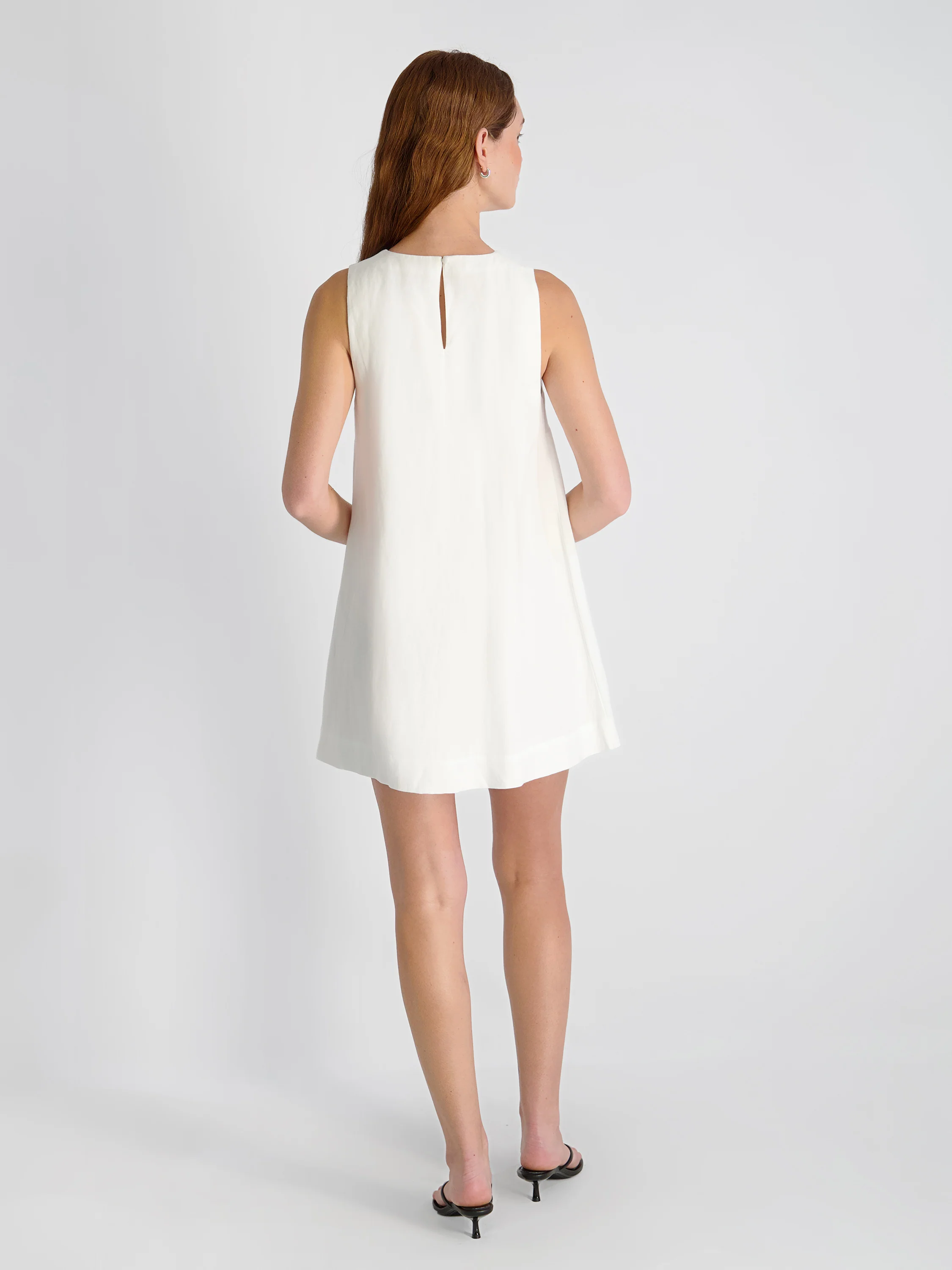 COOPER LINEN SLEEVELESS MINI DRESS - Image 5
