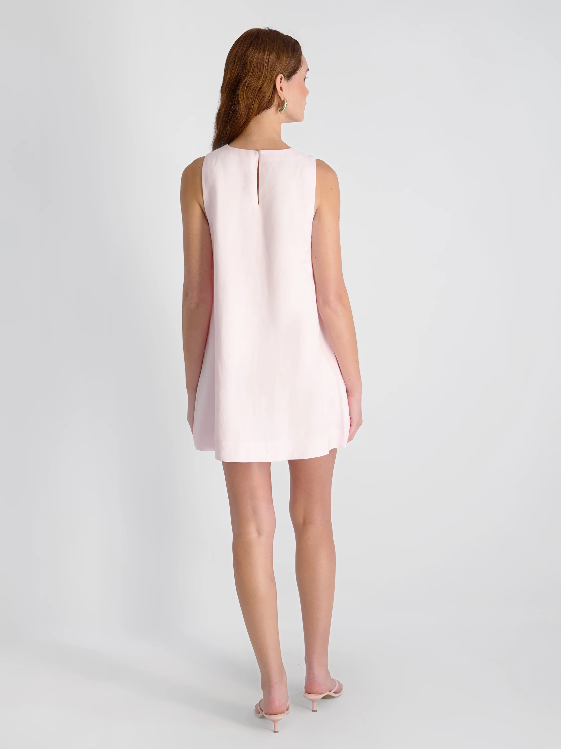 COOPER LINEN SLEEVELESS MINI DRESS - Image 3
