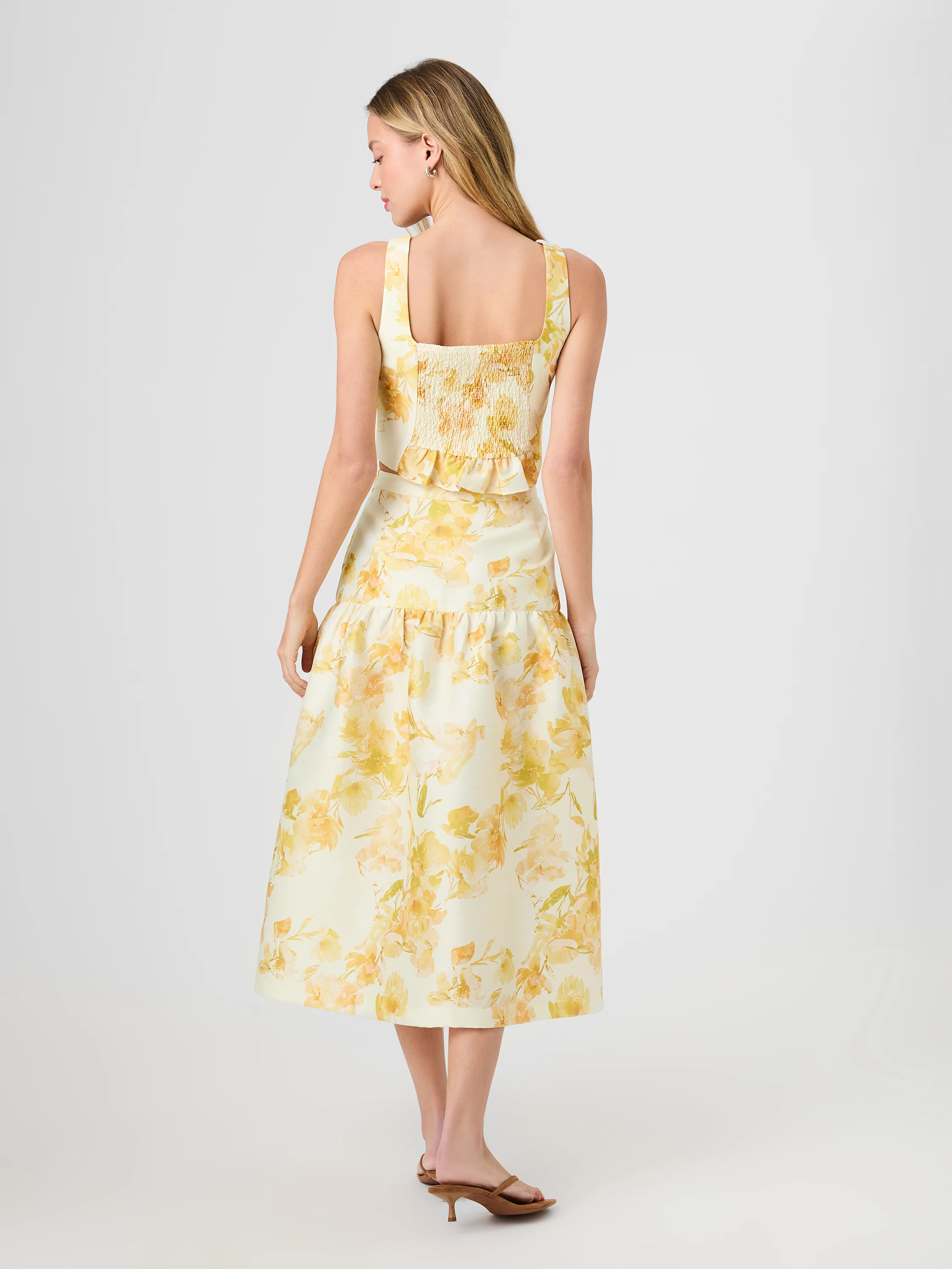 STRUCTURED TAFFETA SOPHIE FLEUR CROPPED TOP - Image 3