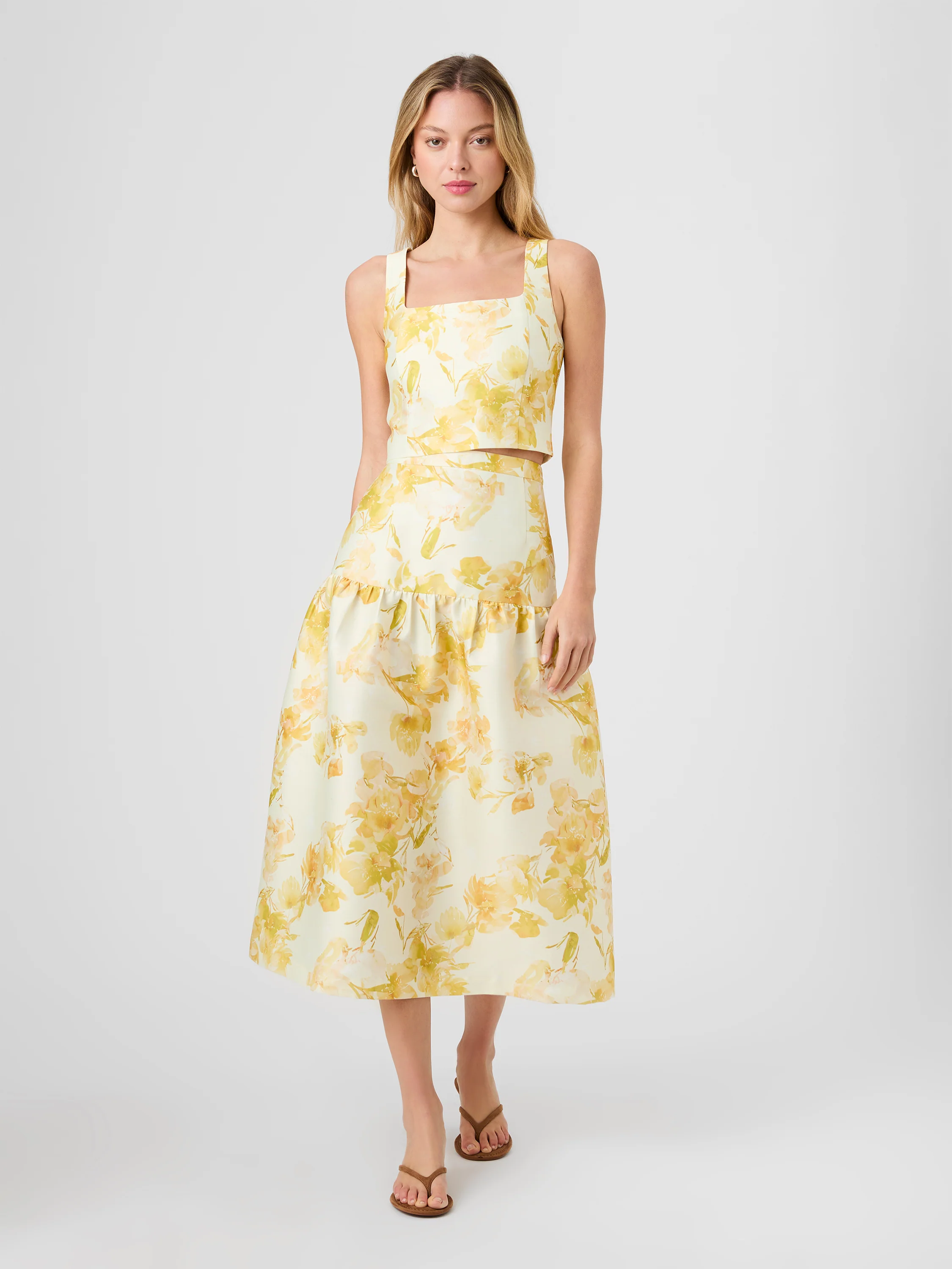 STRUCTURED TAFFETA SOPHIE FLEUR CROPPED TOP - Image 7