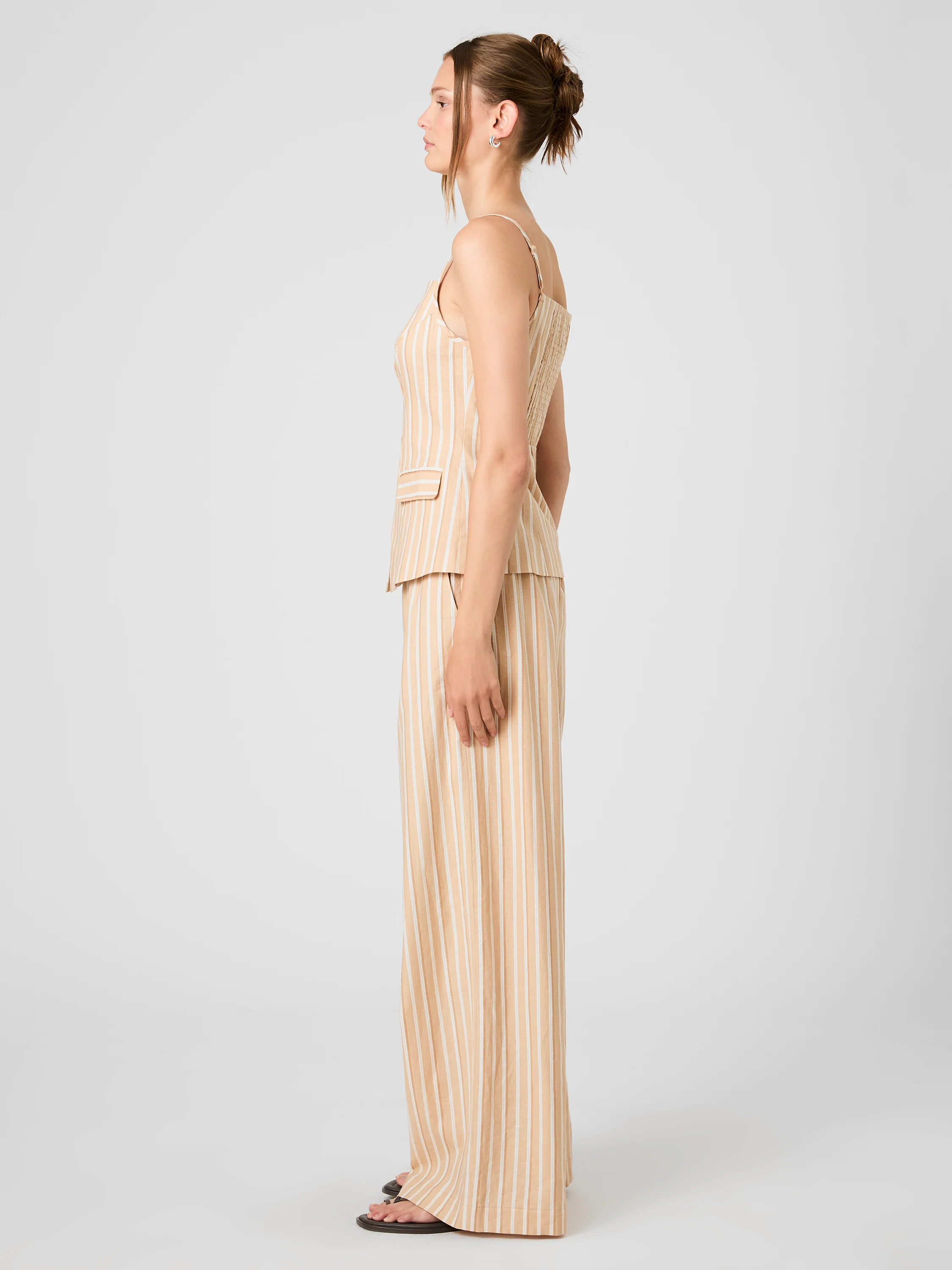 ASPEN LINEN TAILORED TOP - Image 3