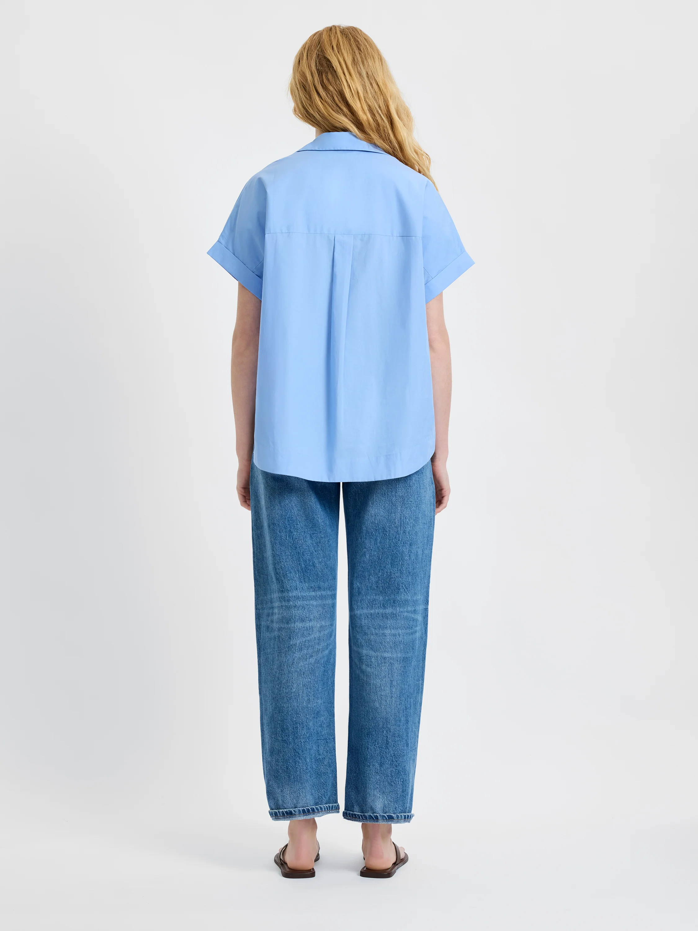 POPLIN COLLAR SHORT SLEEVE PULLOVER - Image 3