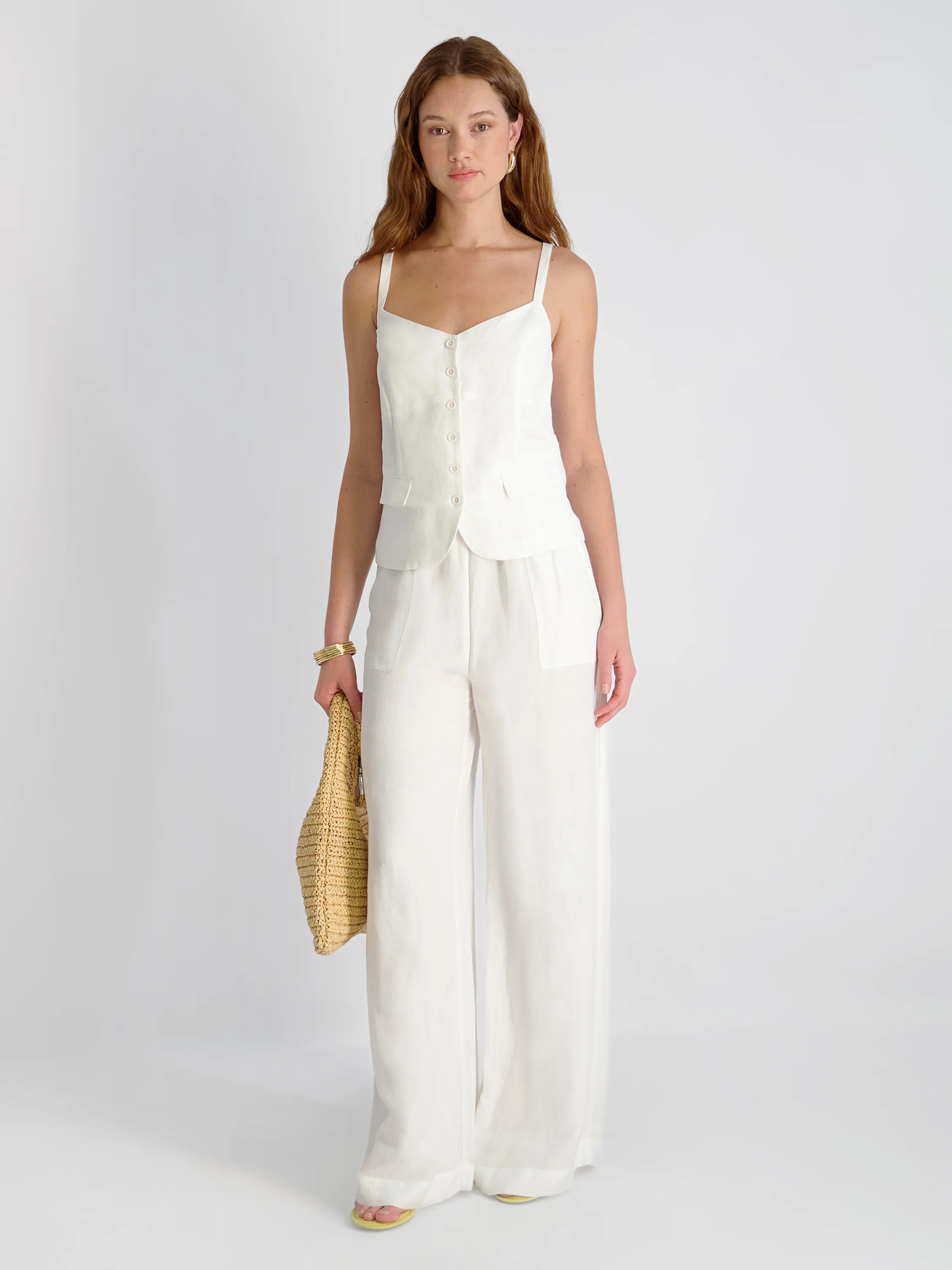 COOPER LINEN TAILORED CAMI