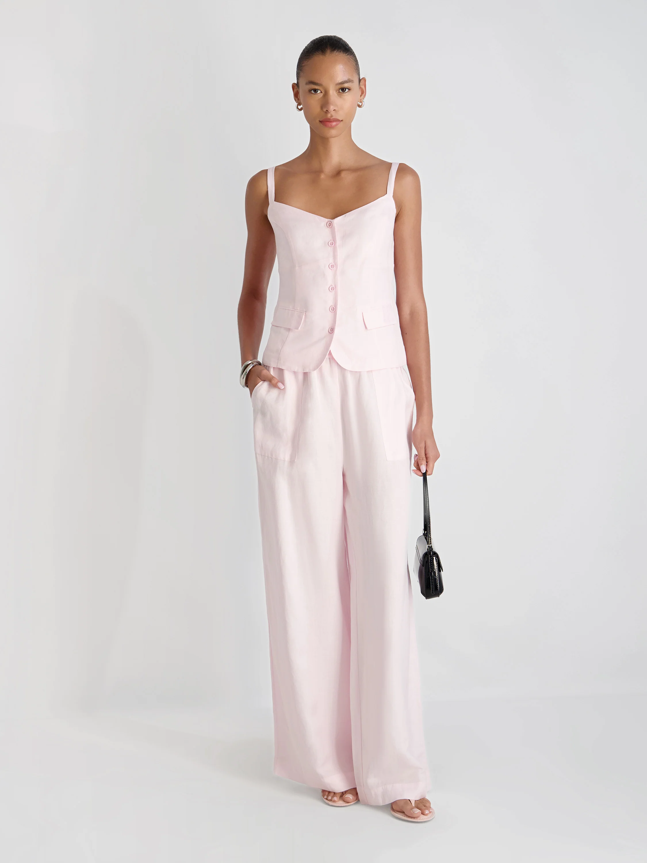 COOPER LINEN TAILORED CAMI