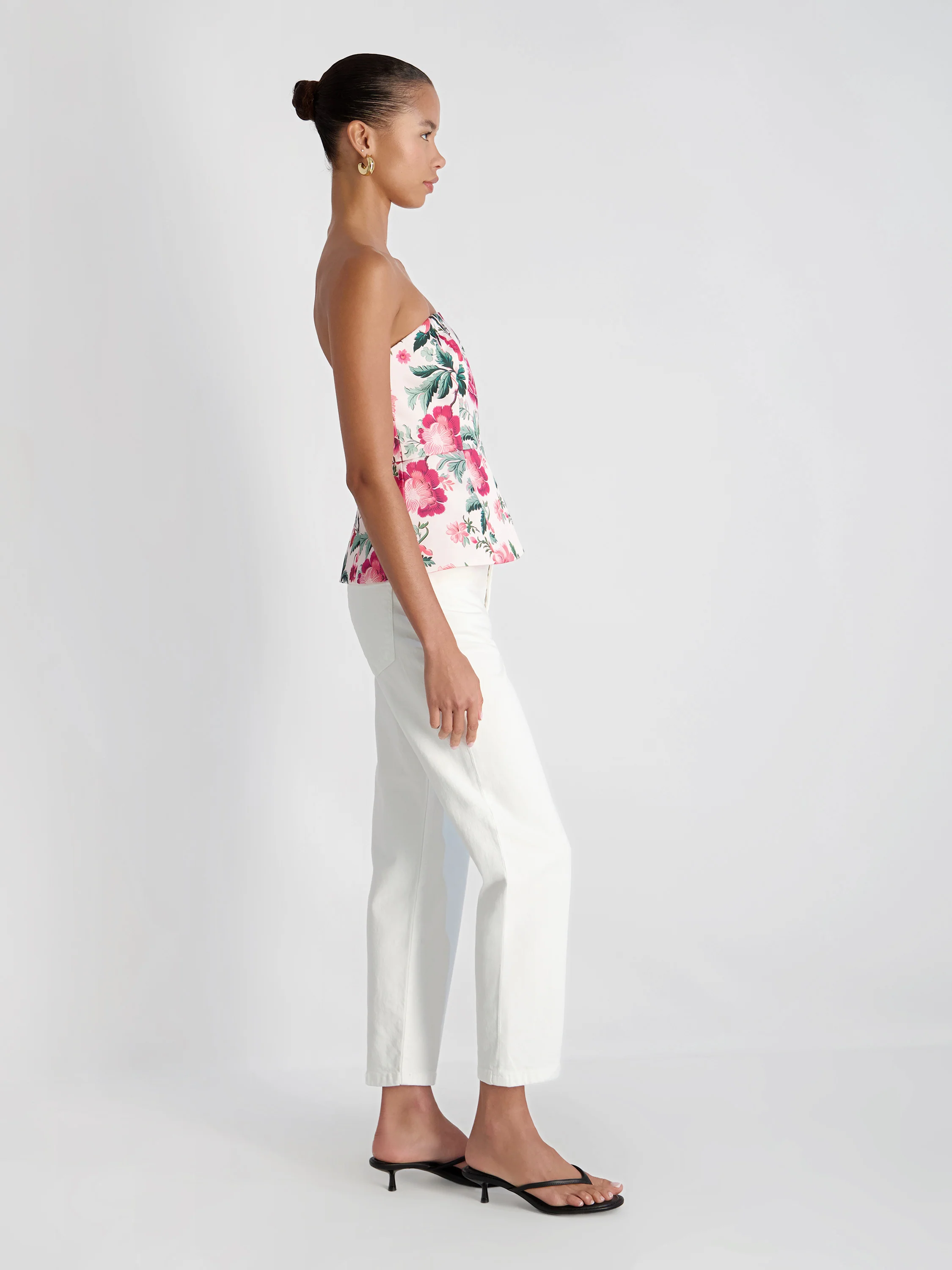 YORK SATIN CHRISTA FLEUR STRAPLESS TOP - Image 5