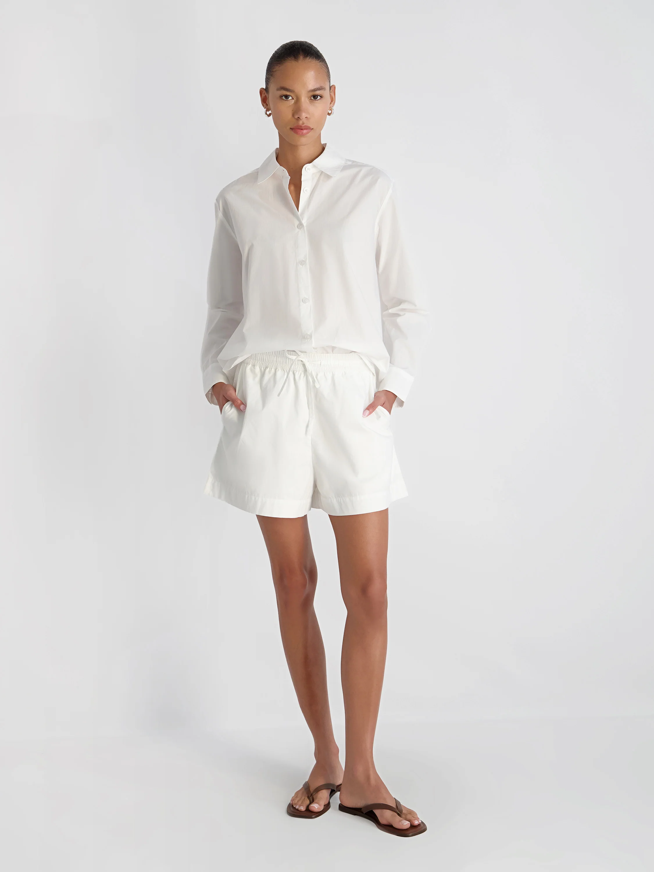 RHODES POPLIN BUTTON DOWN SHIRT - Image 3