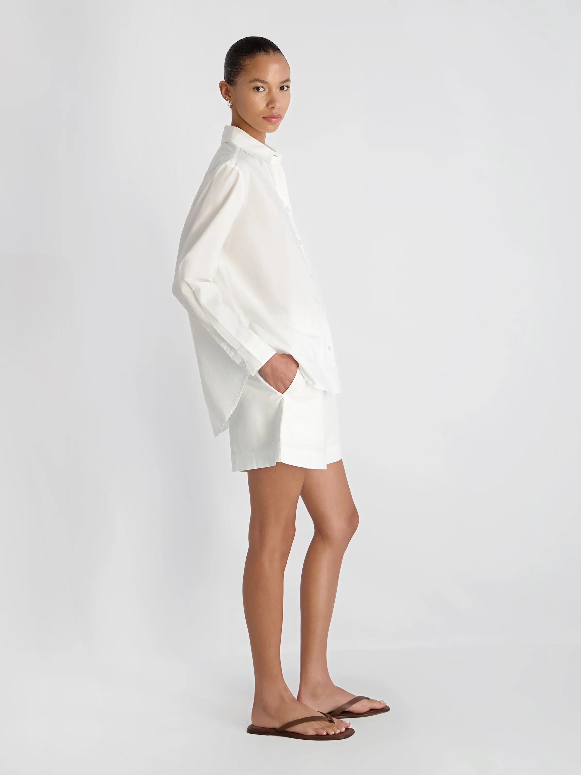 RHODES POPLIN BUTTON DOWN SHIRT - Image 4