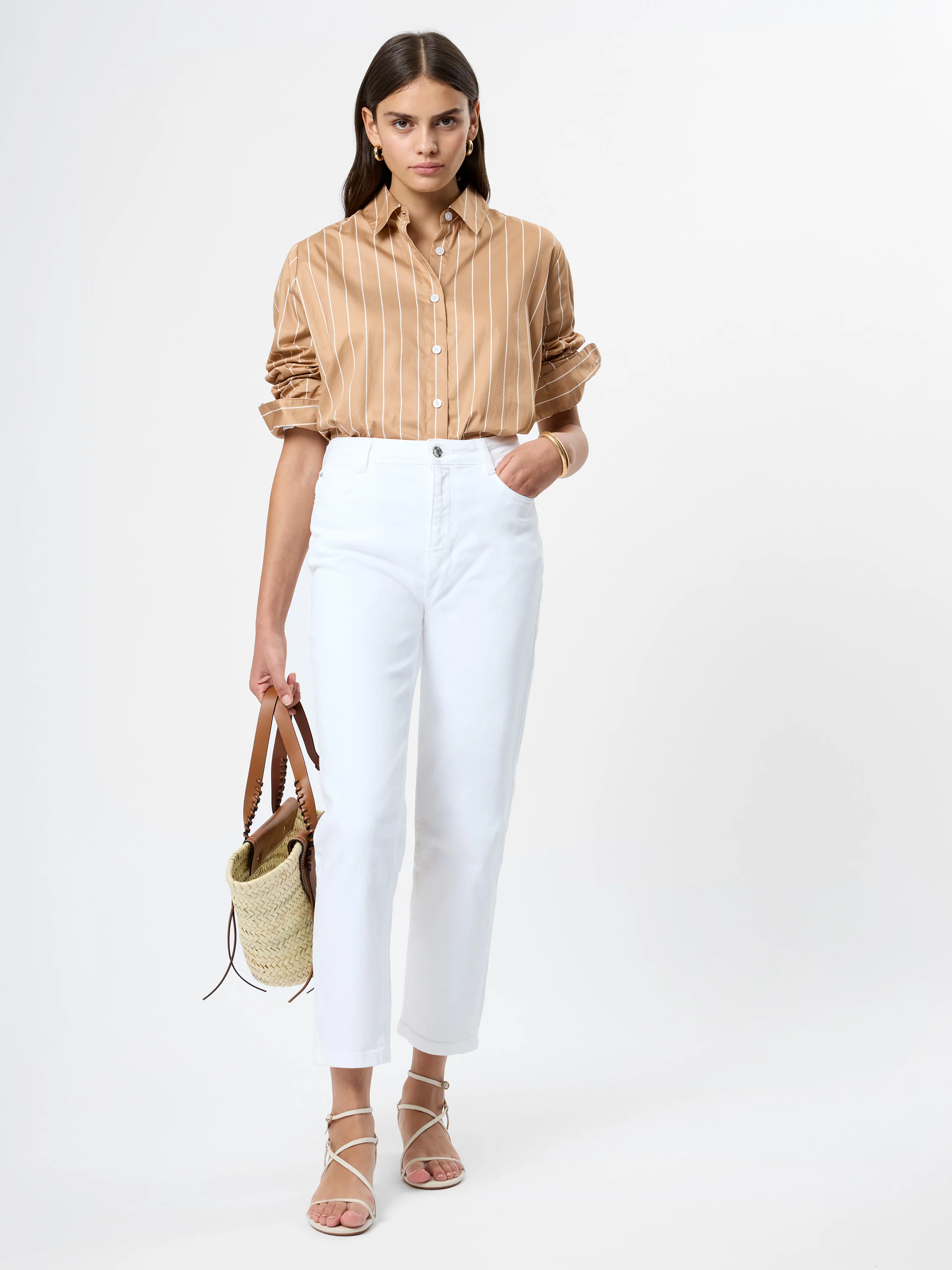 ALEXIS POPLIN FINE LINE SHIRT - Image 2