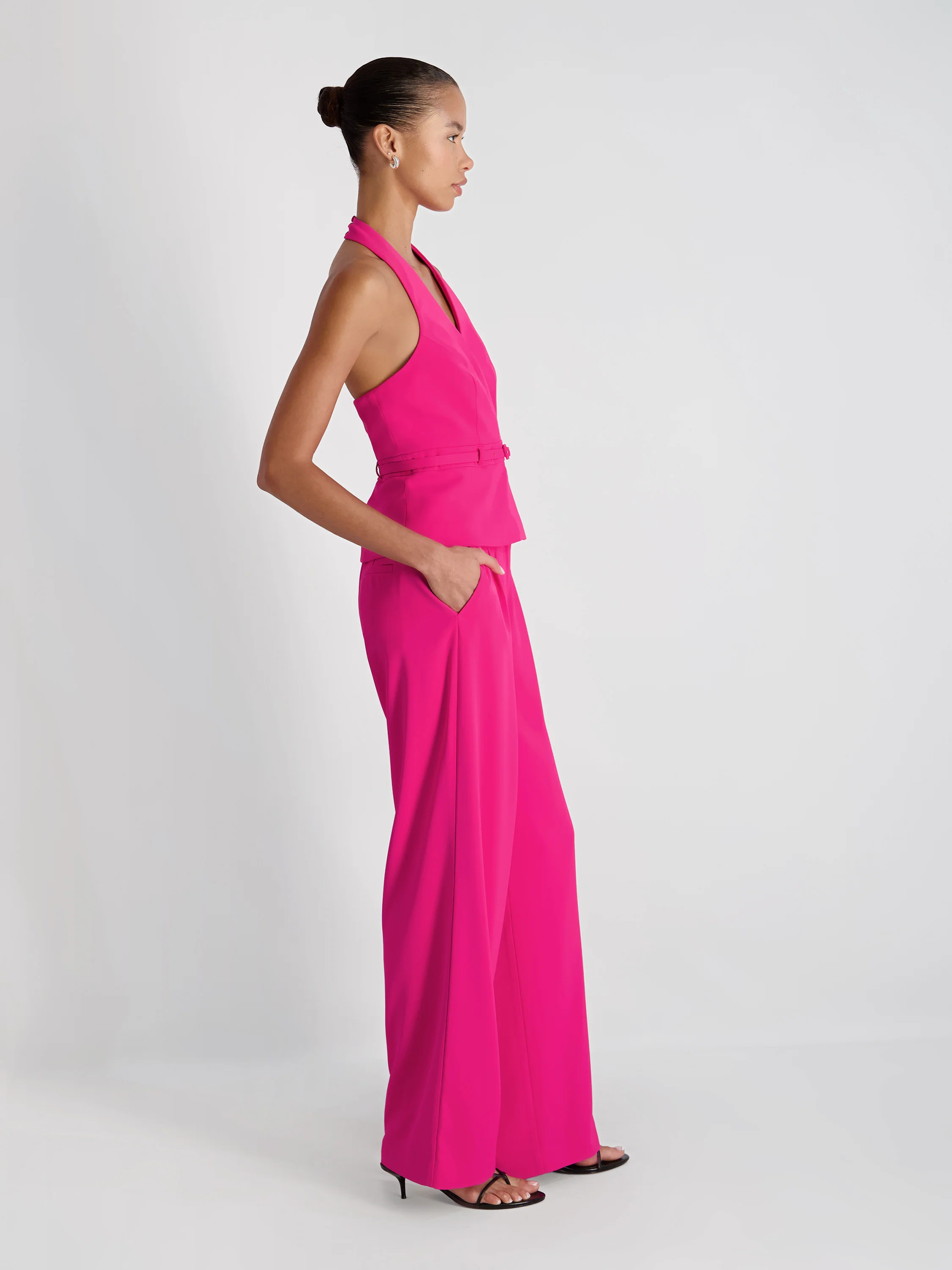 HARRY SUITING BELTED HALTER TOP - Image 4