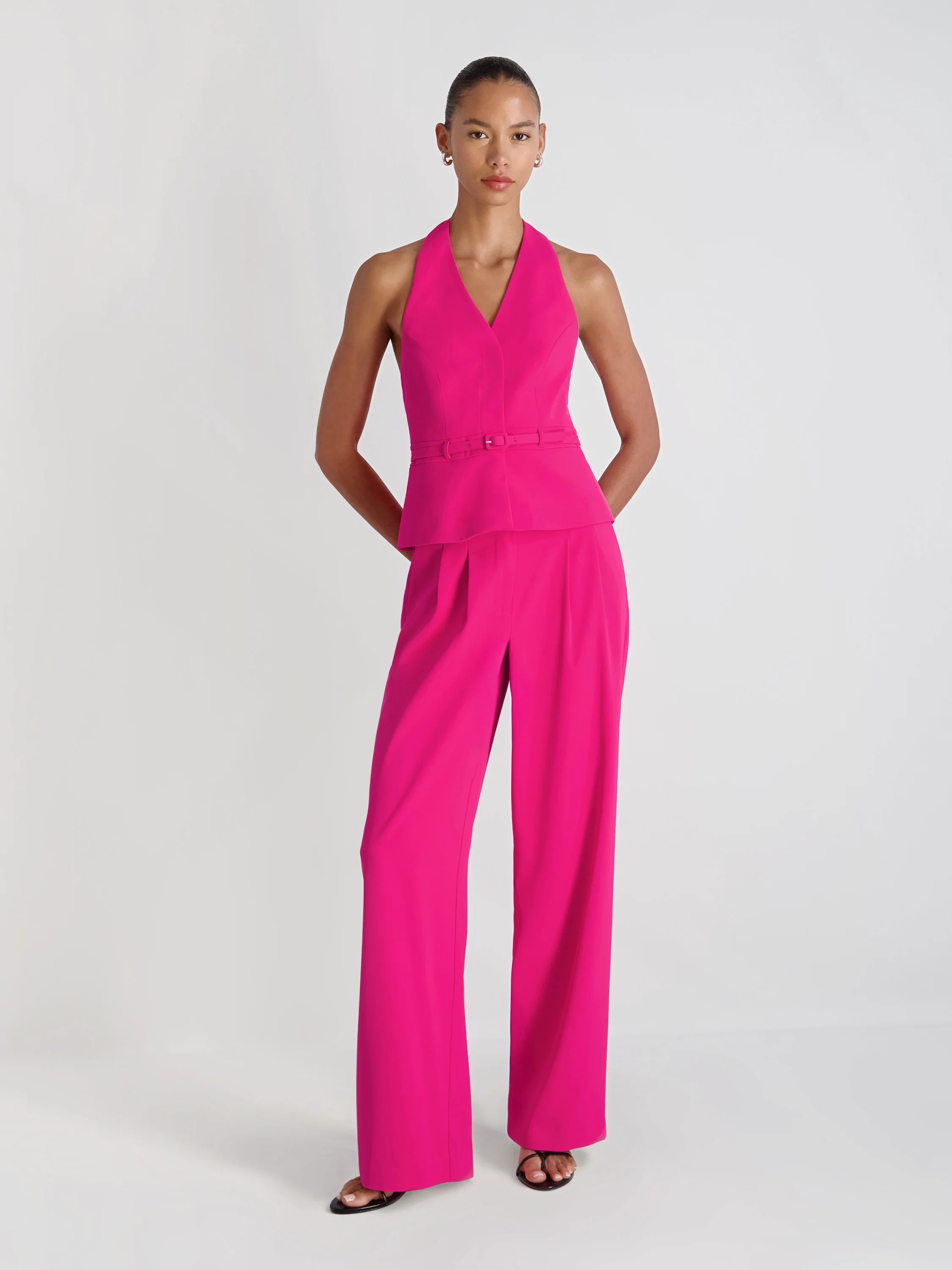 HARRY SUITING BELTED HALTER TOP - Image 5