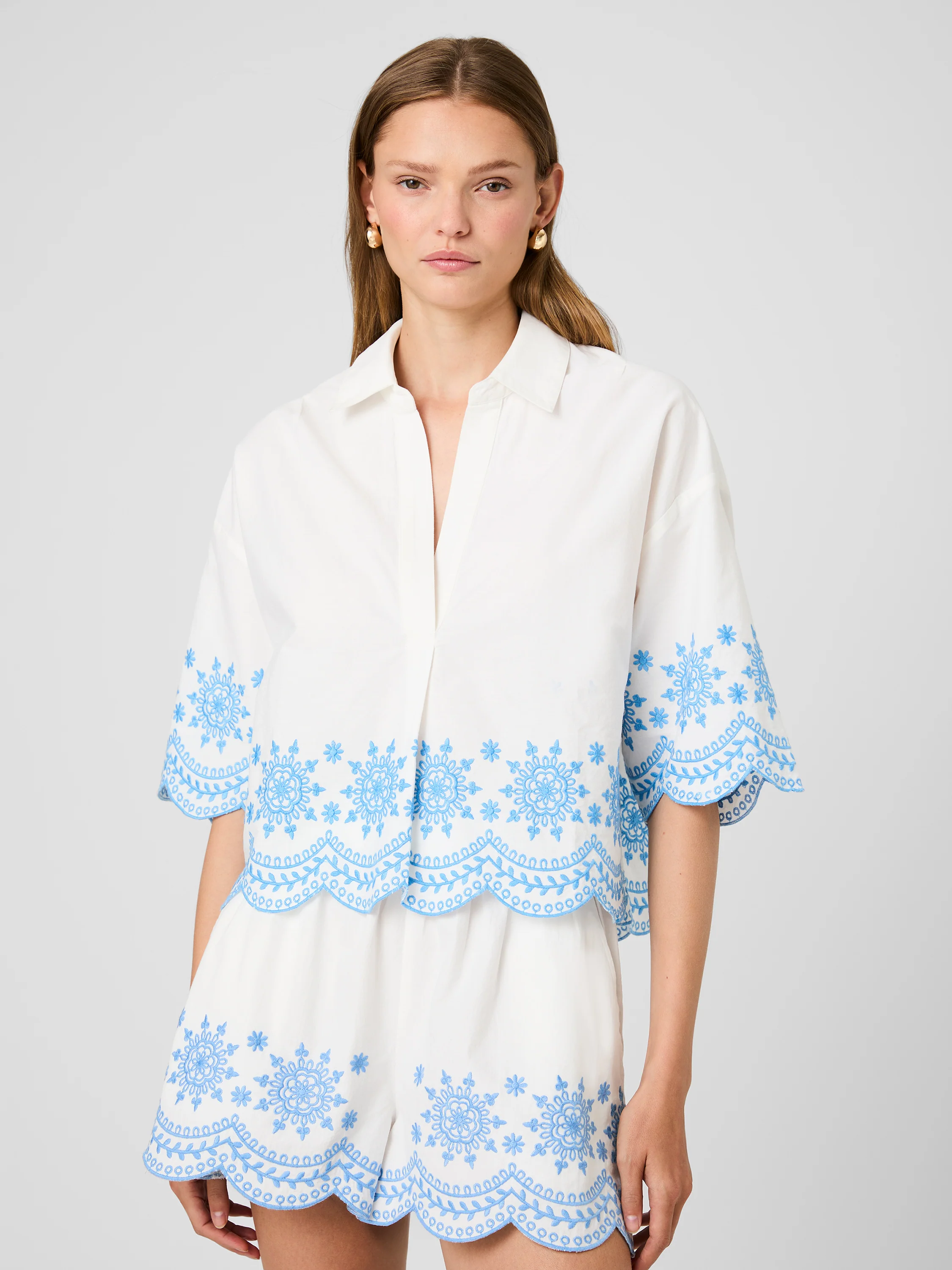 ALISSA COTTON EMBROIDERED POPOVER - Image 5