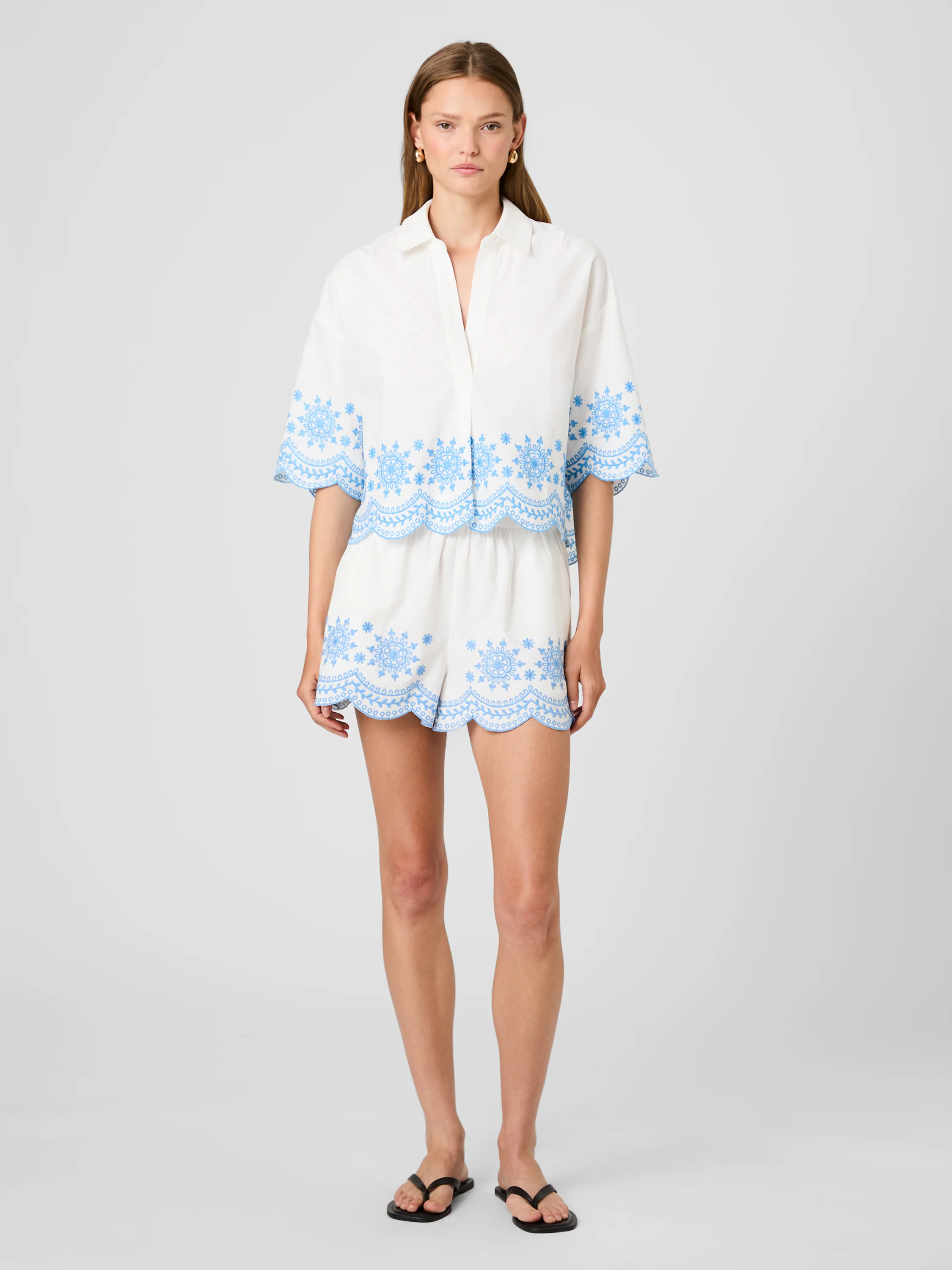 ALISSA COTTON EMBROIDERED POPOVER - Image 7