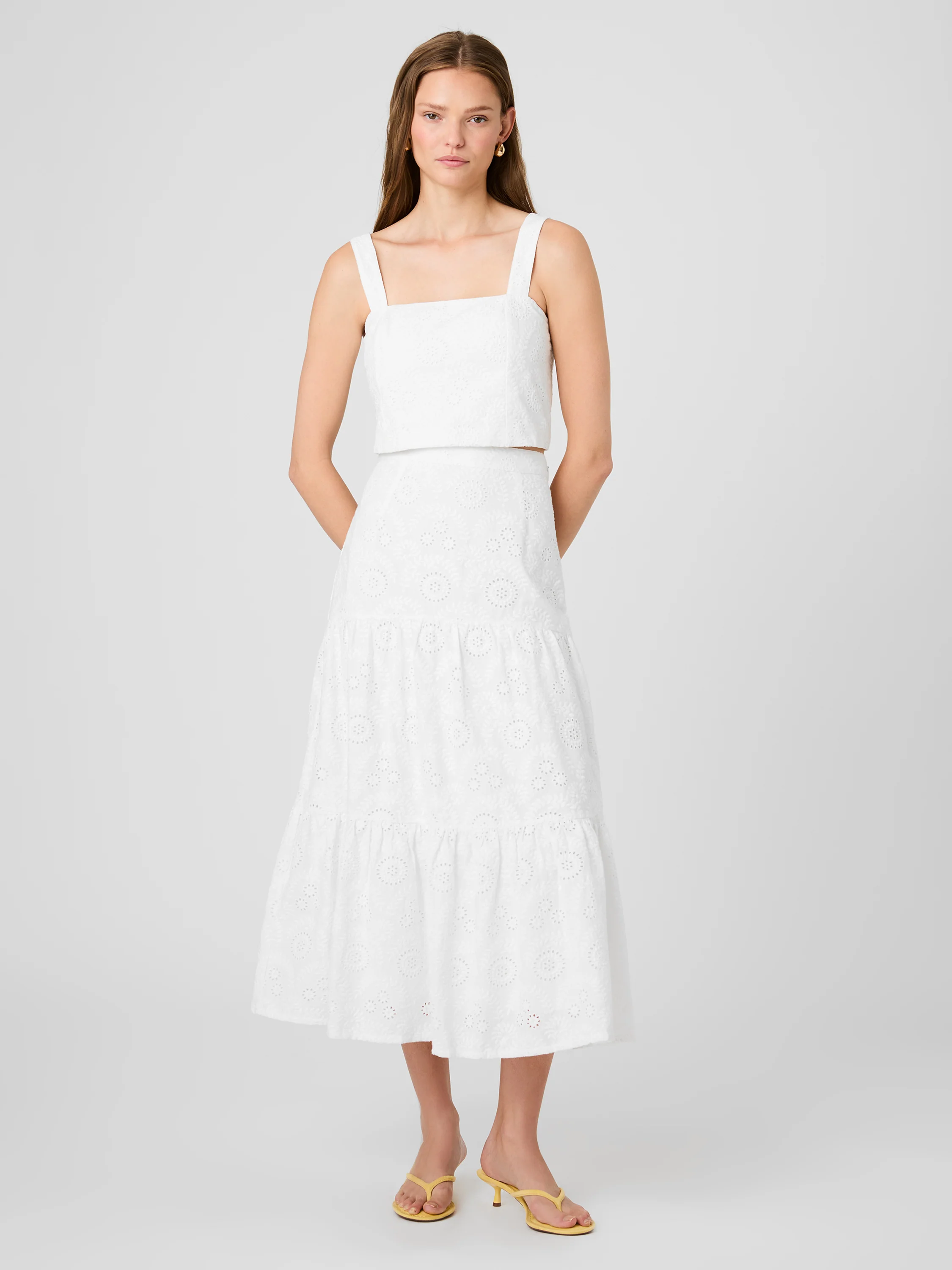 SVEA FLORAL EYELET TIER MAXI SKIRT - Image 6