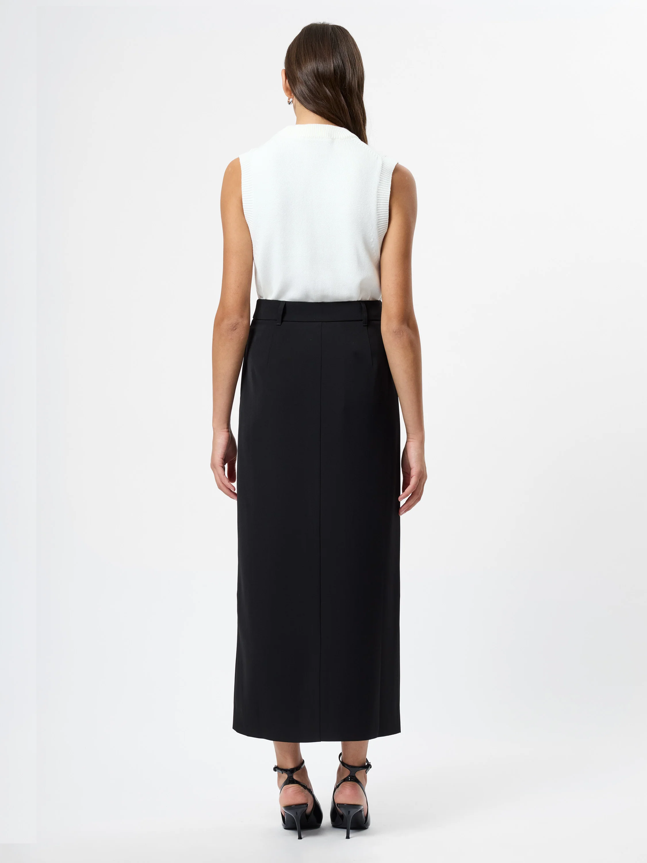 HARRY SUITING SLIT MIDI SKIRT - Image 5