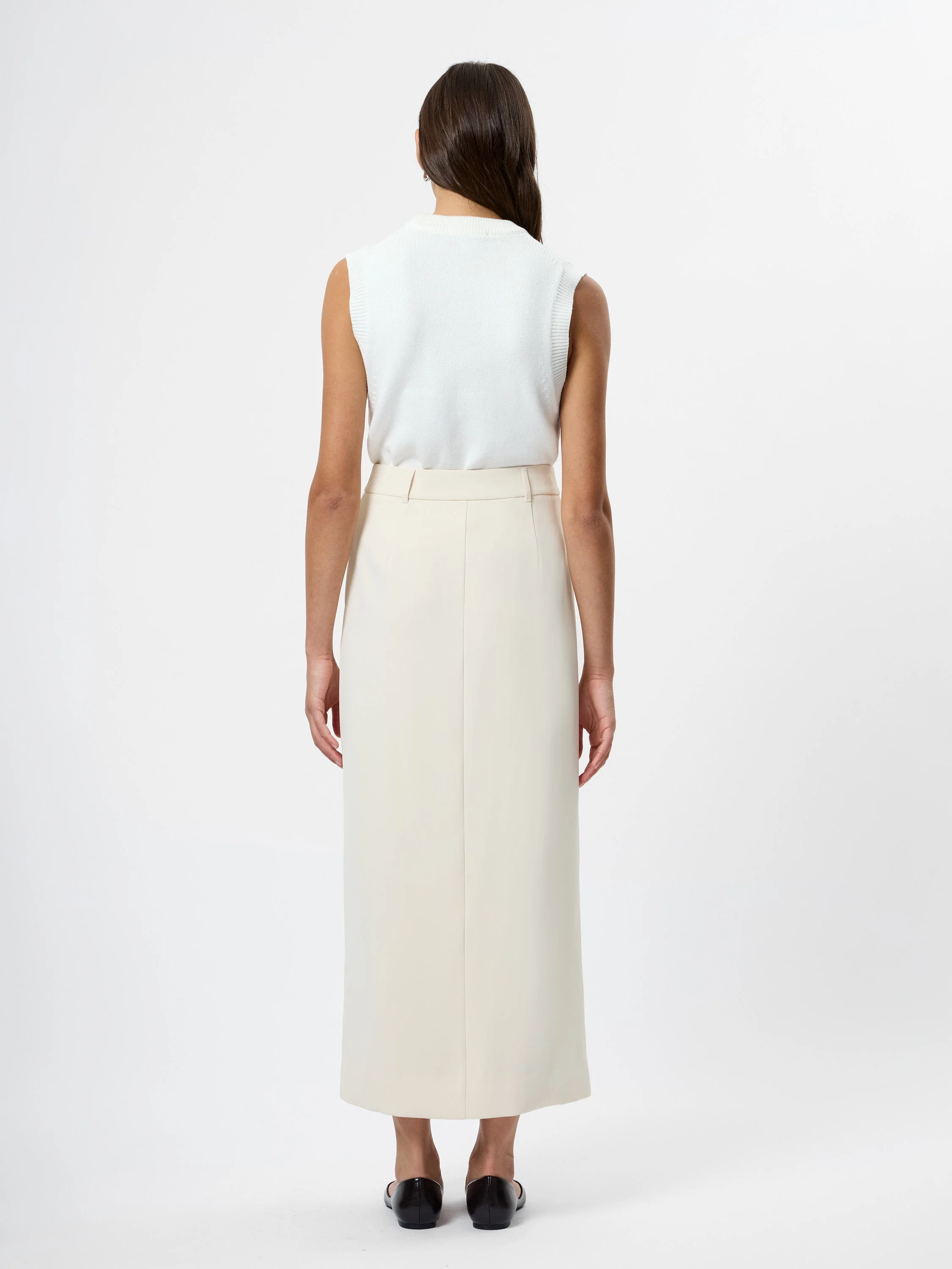 HARRY SUITING SLIT MIDI SKIRT - Image 4