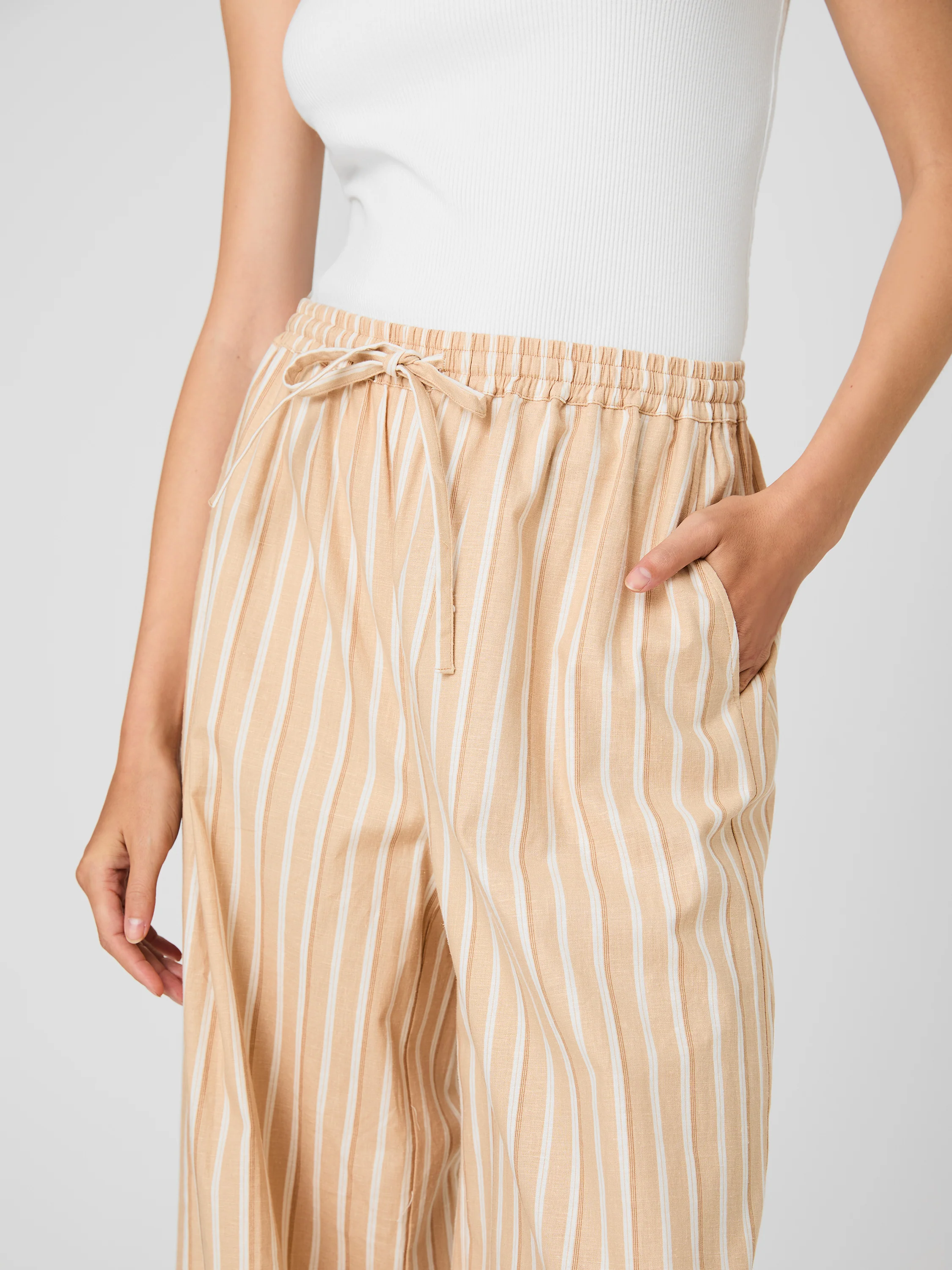 ASPEN LINEN DRAWSTRING PANTS - Image 3