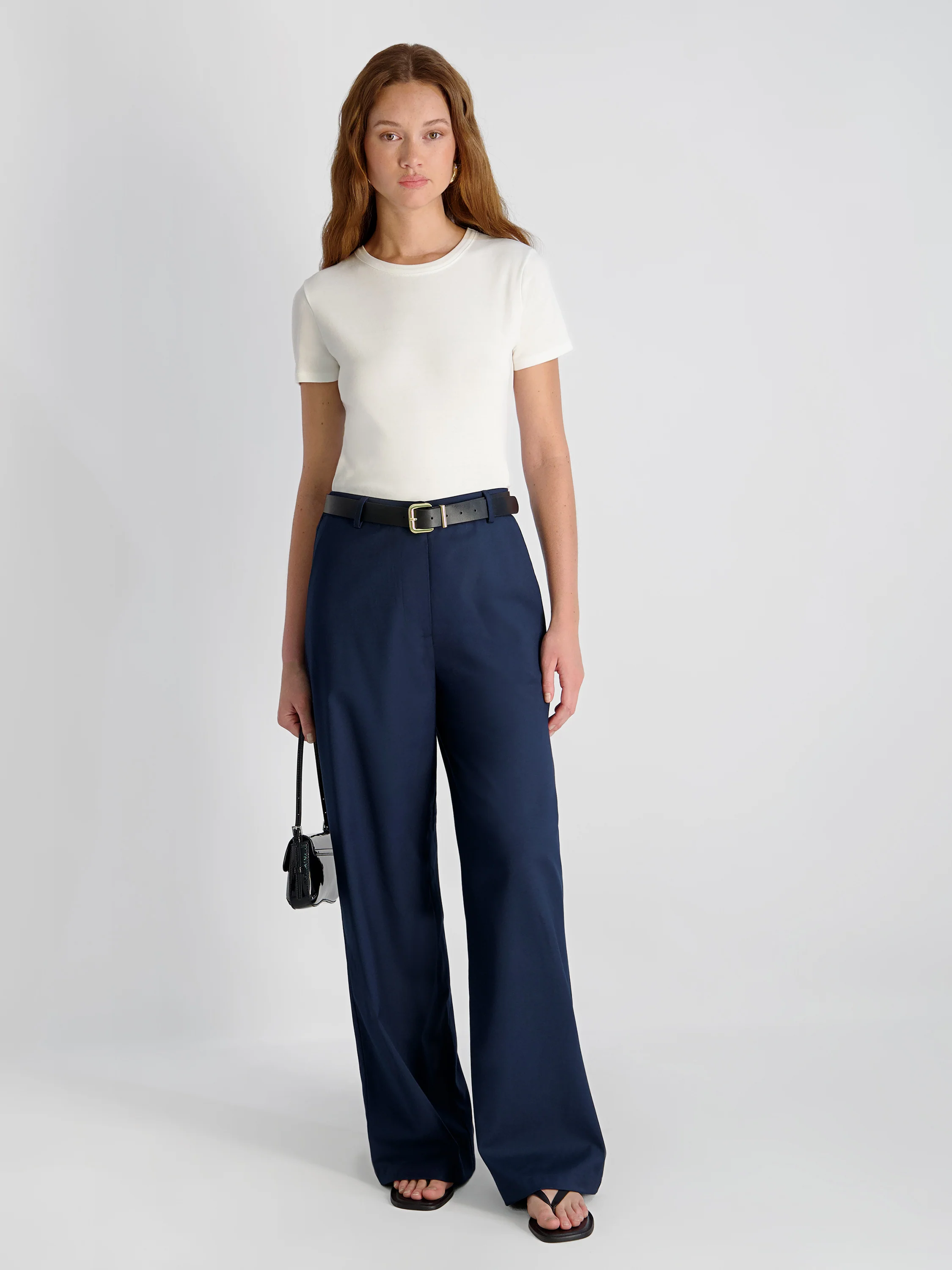 LIGHTWEIGHT TWILL RELAXED TROUSERS - Image 2