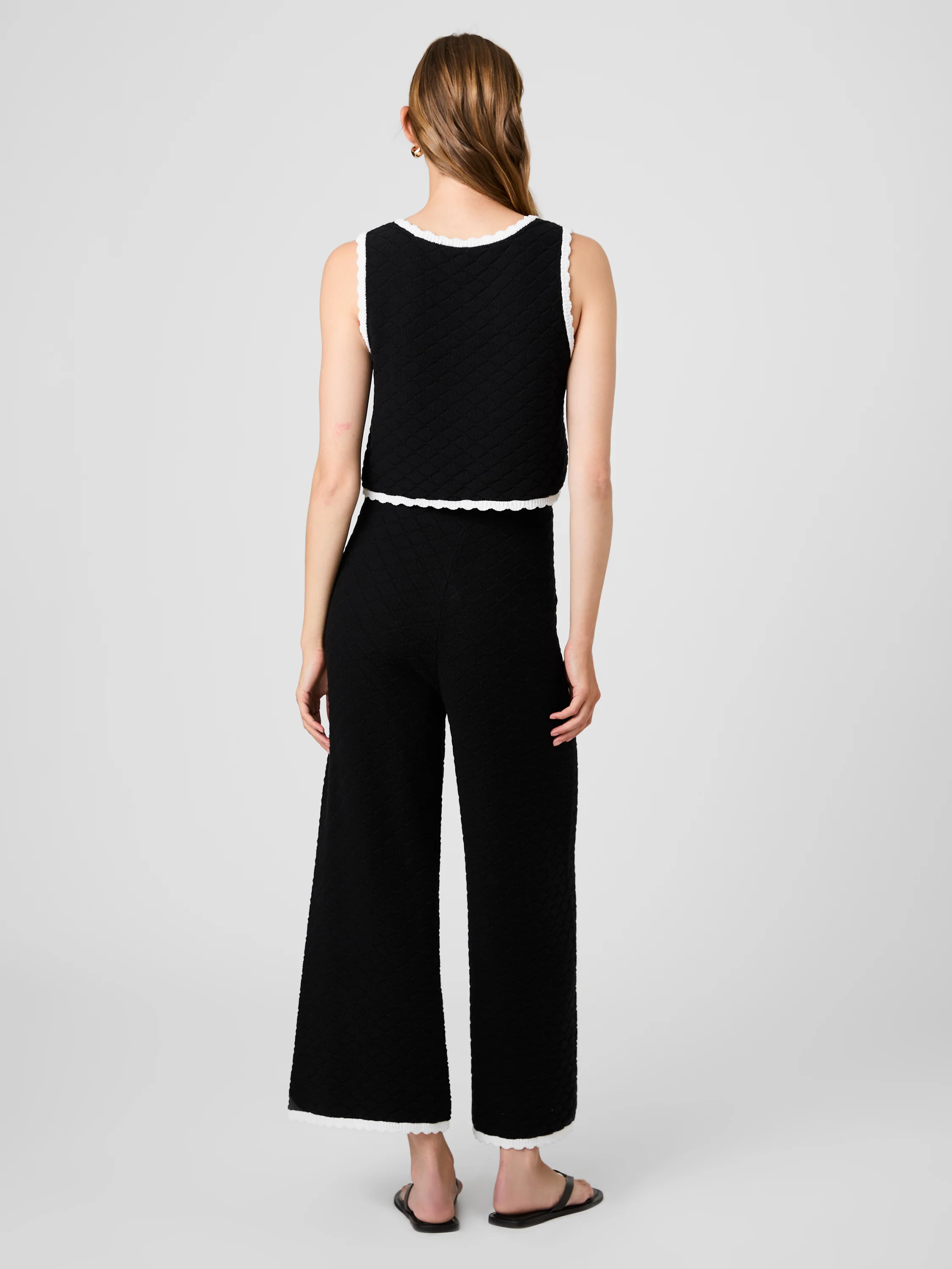 TEDDY DIAMOND KNIT CROP PANTS - Image 6