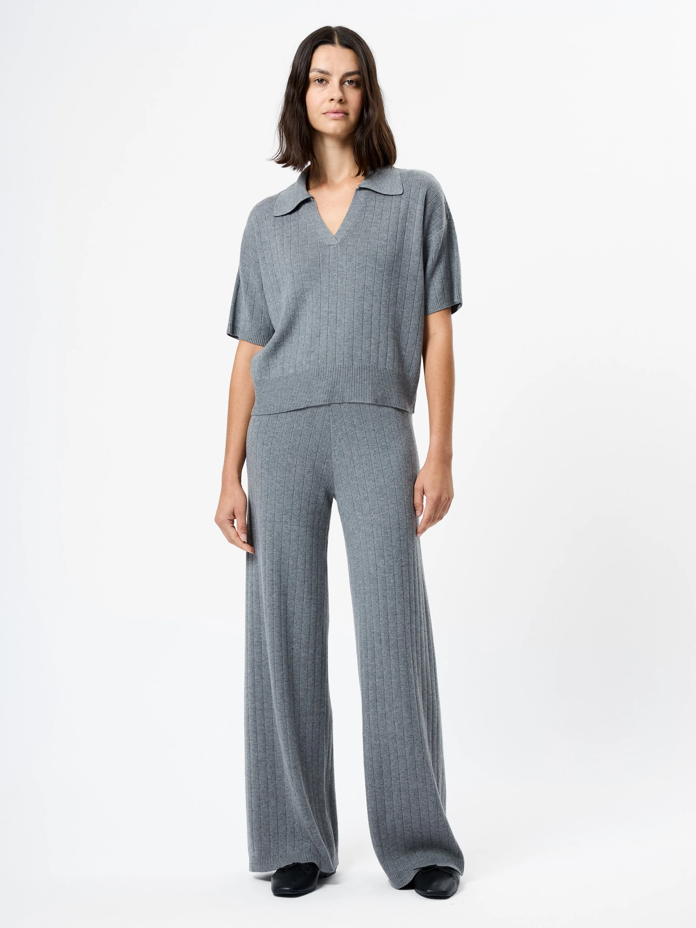 JAVIER KNIT V-NECK COLLARED TOP - Image 4