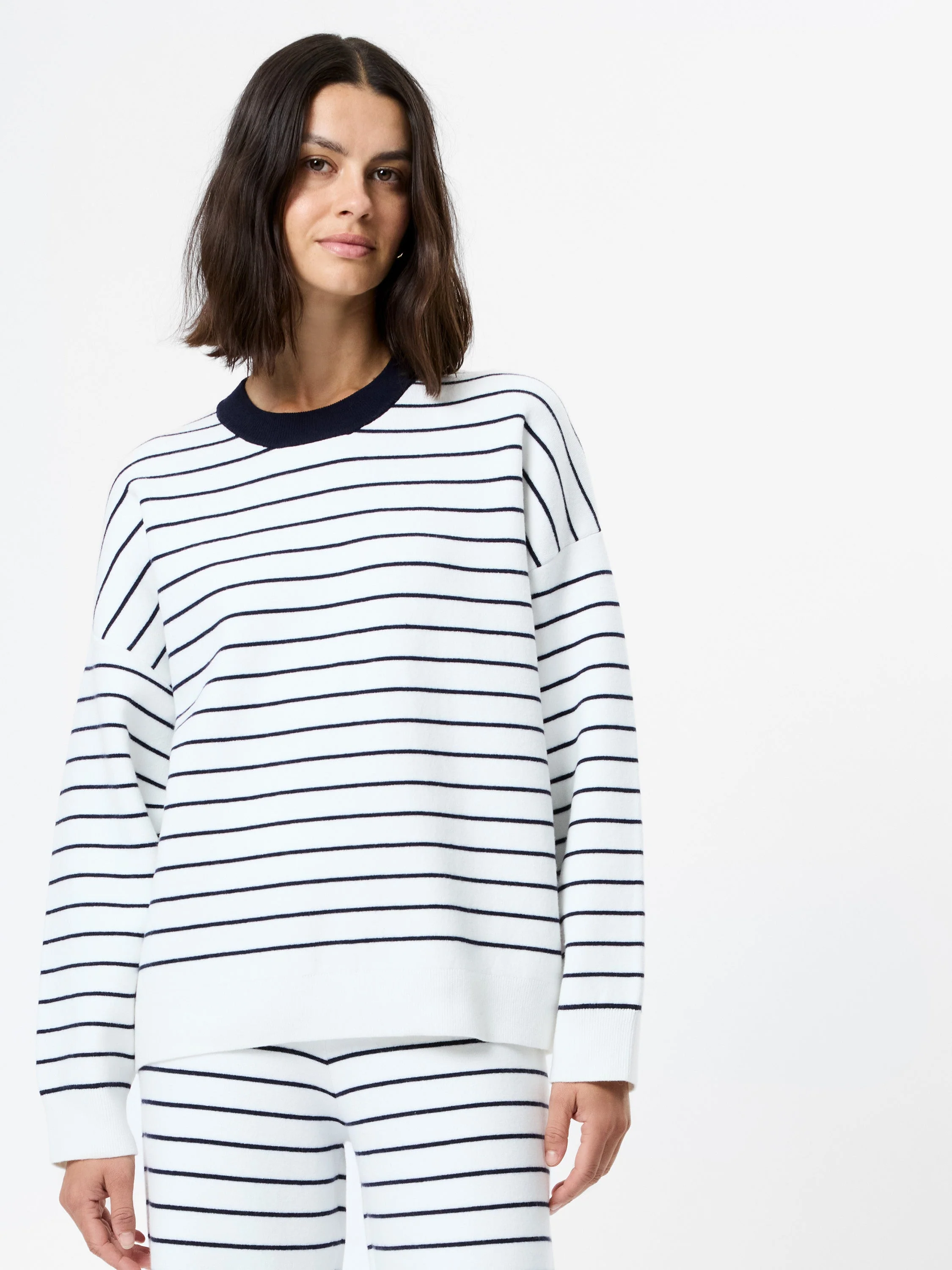 MARLEY KNIT STRIPED CREW NECK