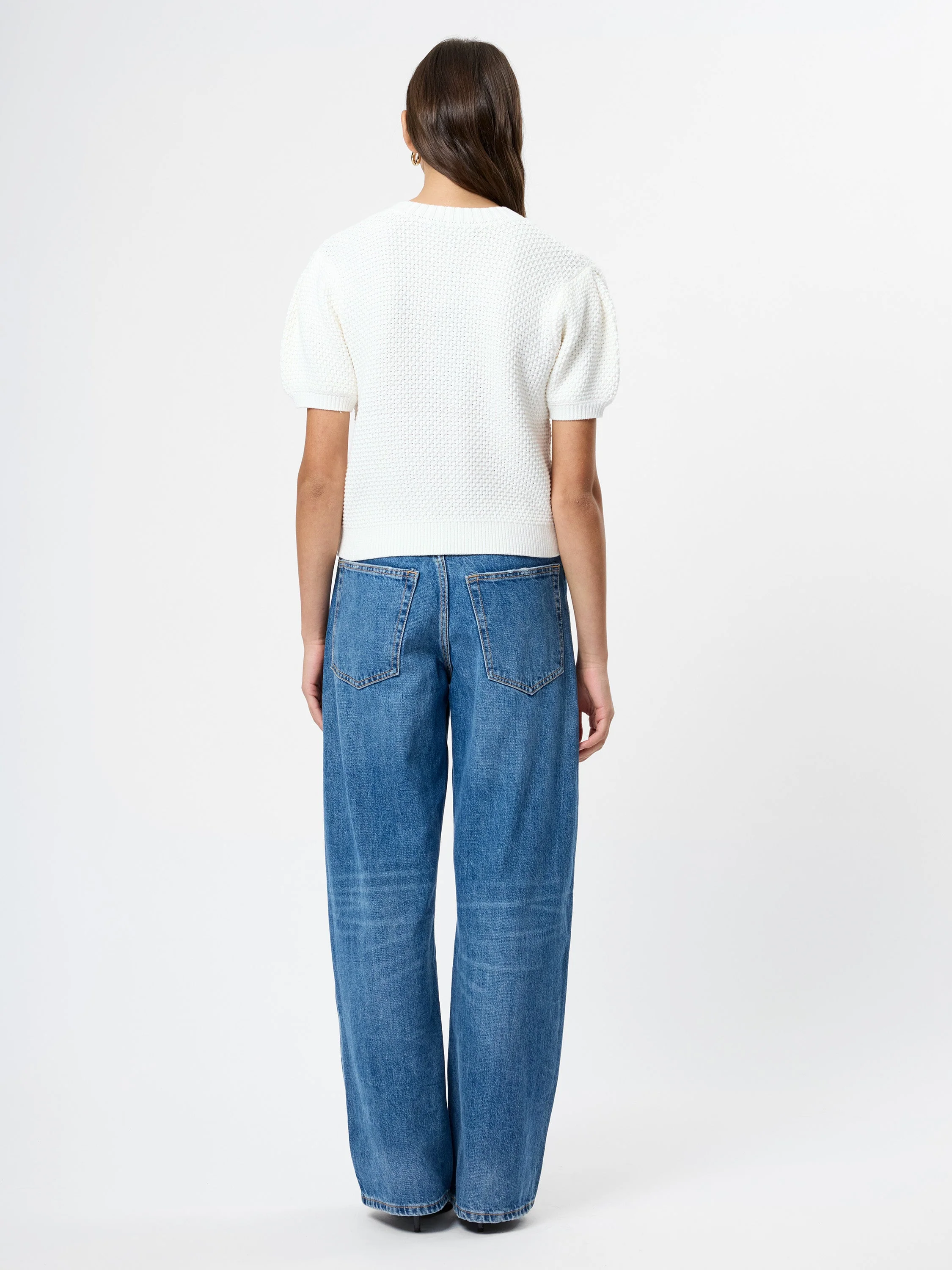 REMY COTTON BLEND V-NECK TOP - Image 5