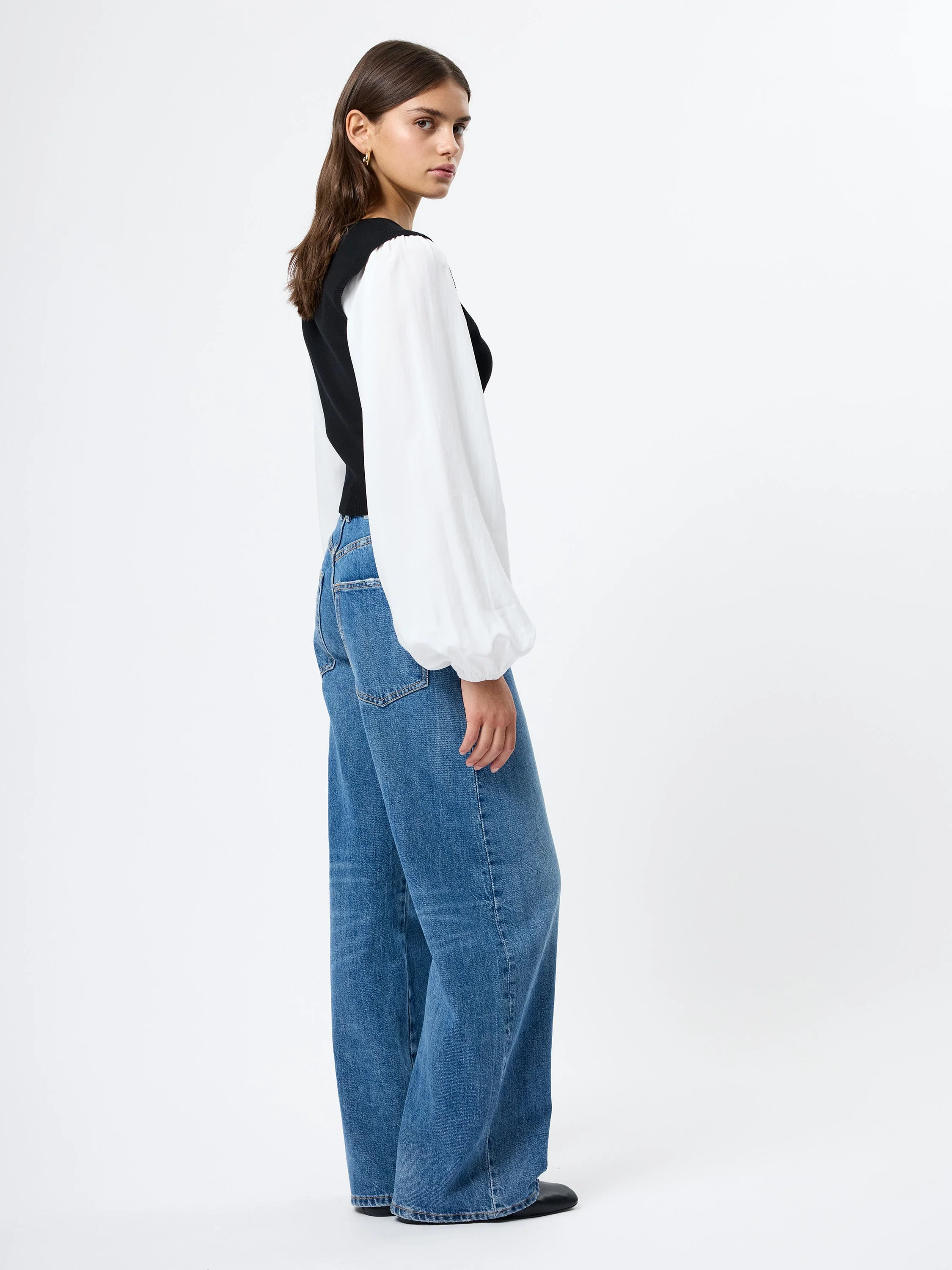 MAXIME KNIT SHIRTING LONG SLEEVE TOP - Image 4