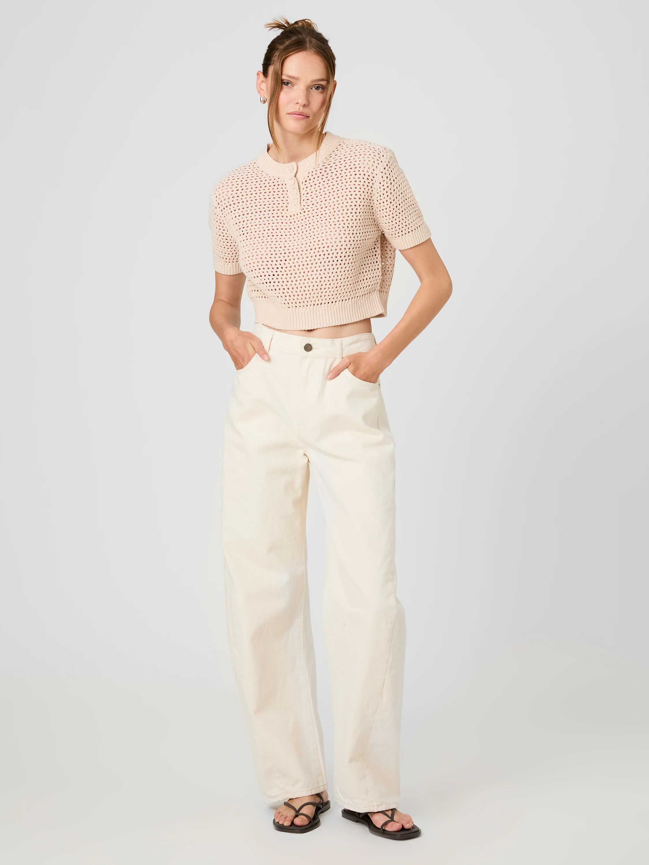 TEDDY ALL OVER KNIT SHORT SLEEVE TOP - Image 6