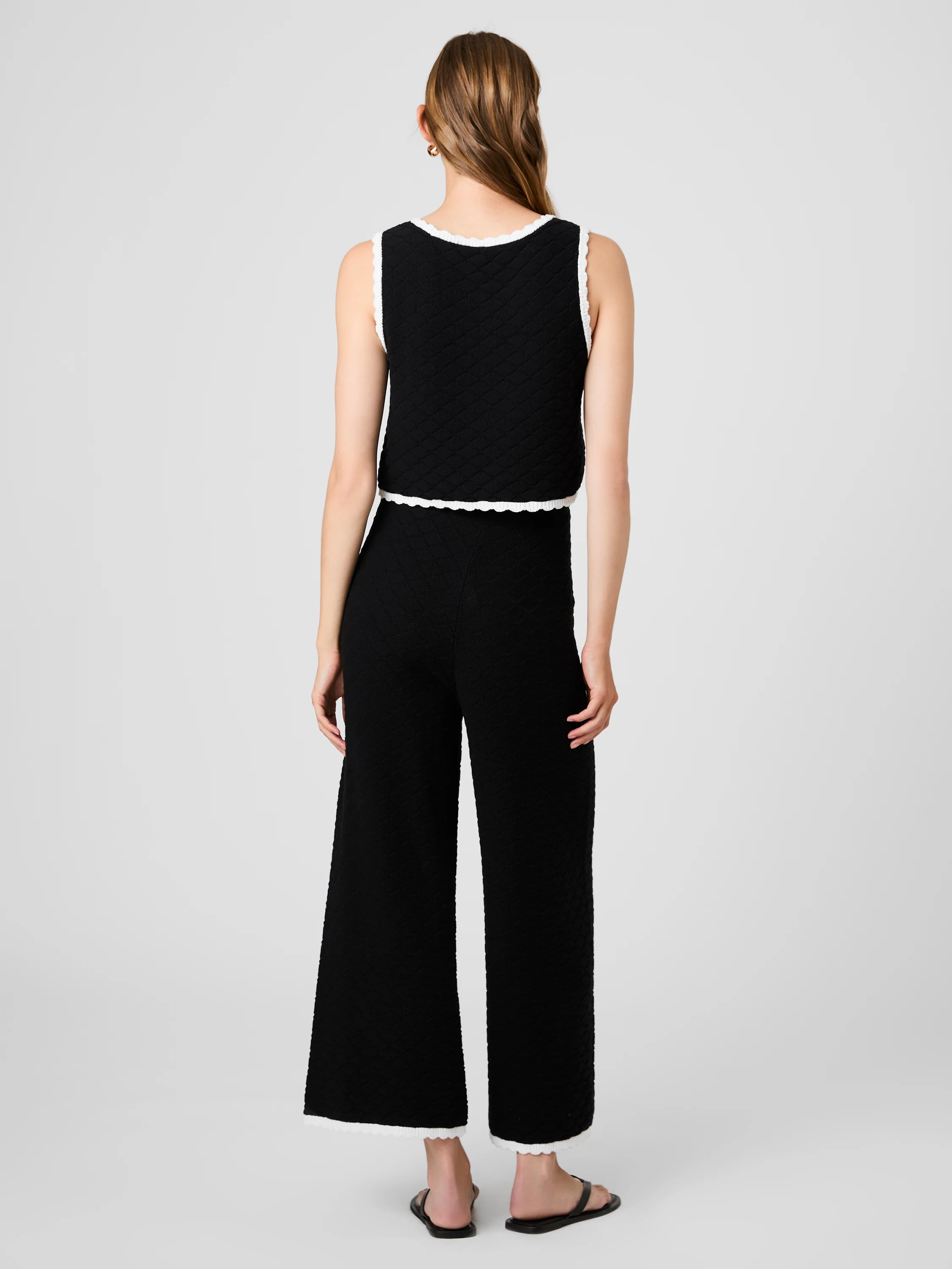 TEDDY DIAMOND KNIT CONTRAST CAMI - Image 6
