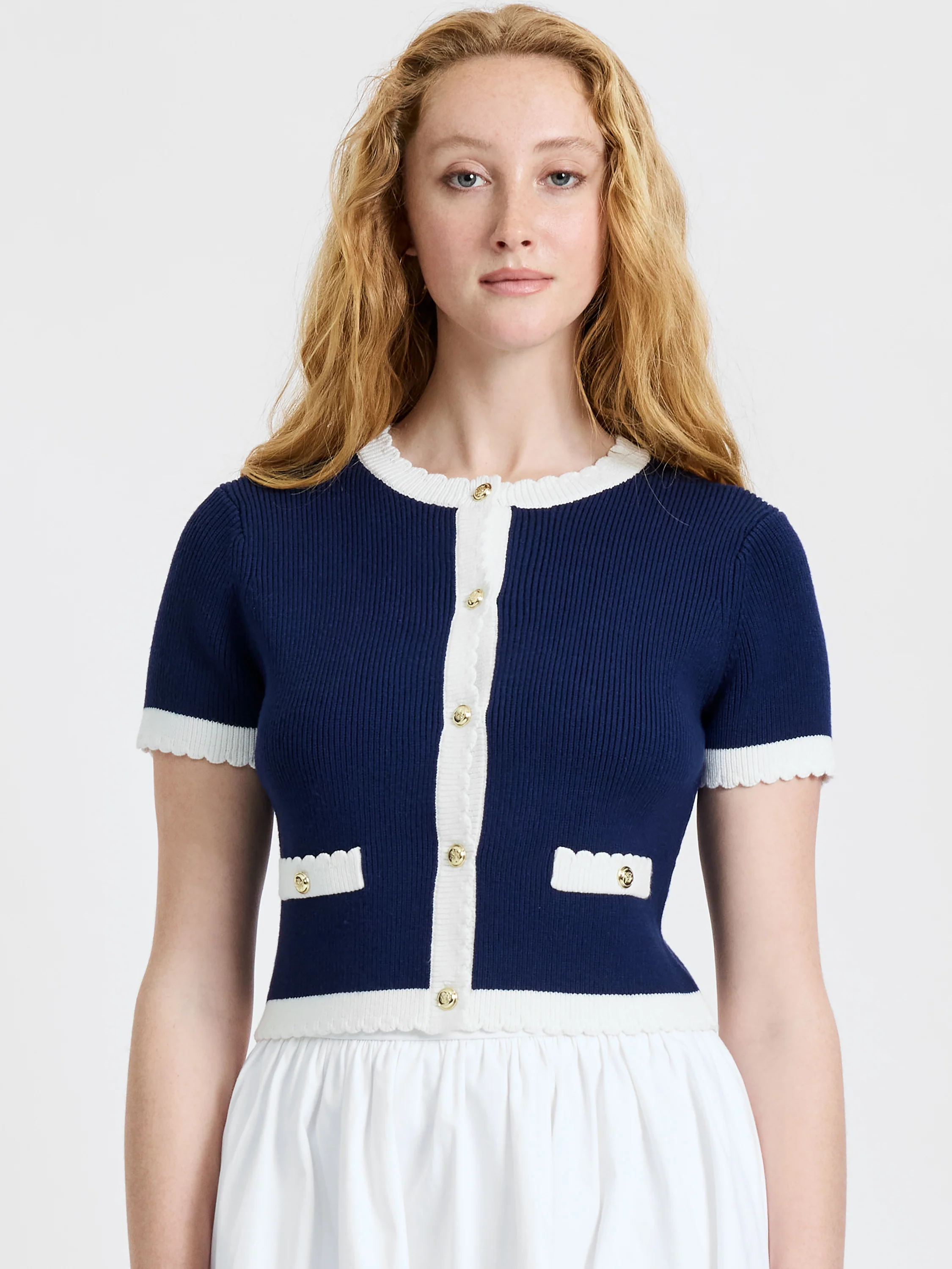 BENNET RIB KNIT SHORT SLEEVE TOP - Image 2