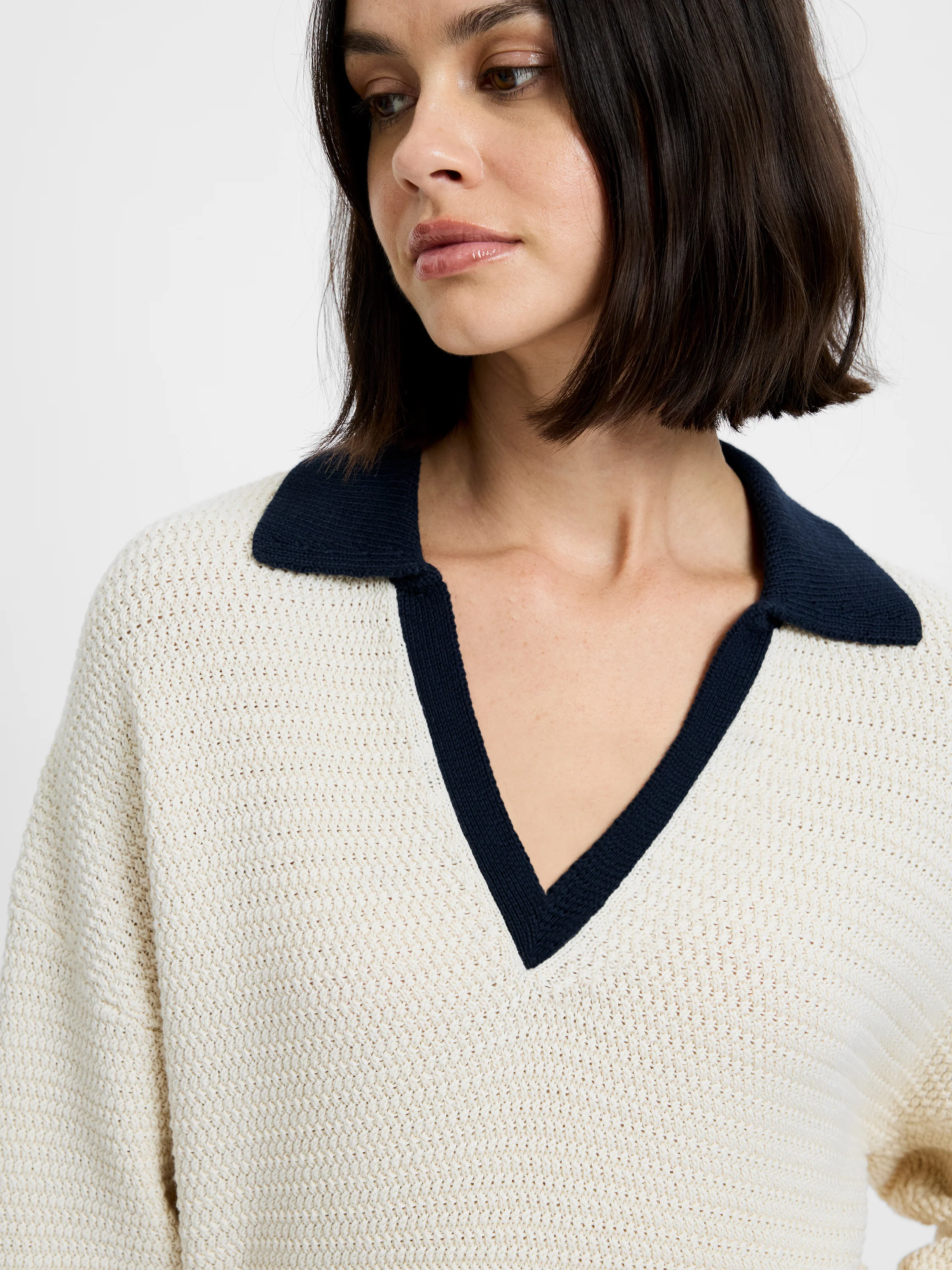 MOZART CONTRAST TEXTURE KNIT - Image 3