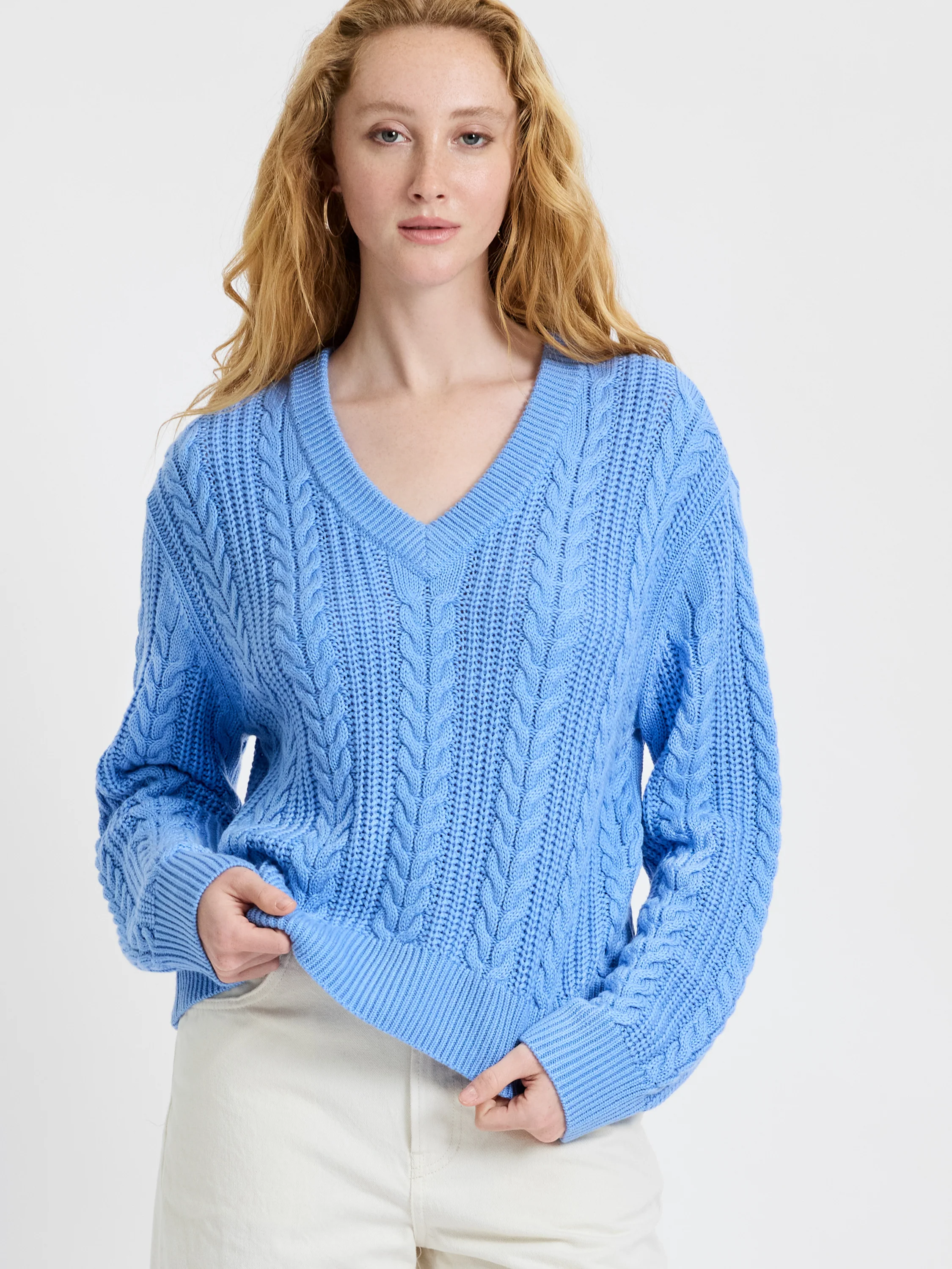 RYLAND KNIT STRIPE PULLOVER