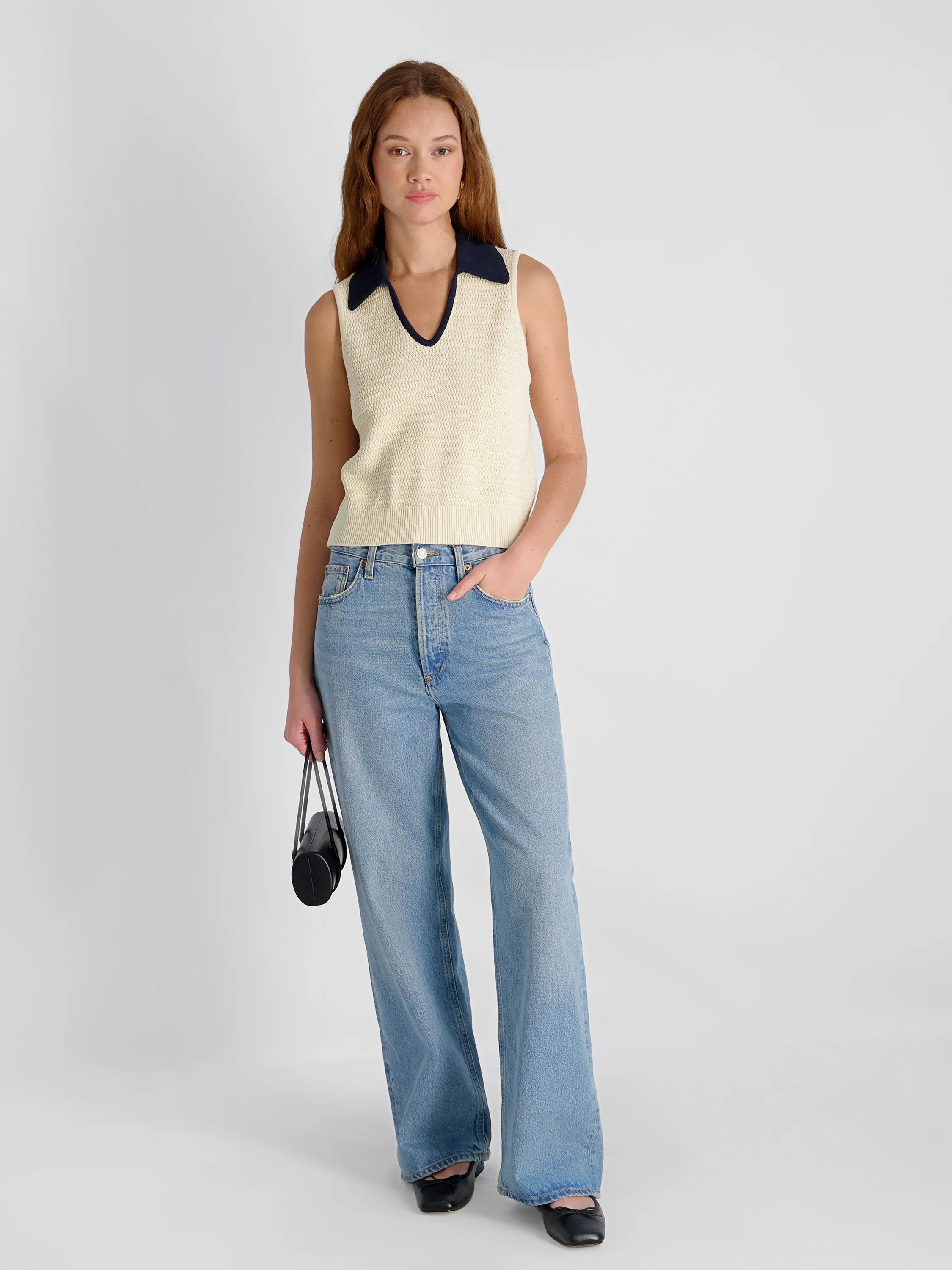 MOZART CONTRAST KNIT TOP - Image 3