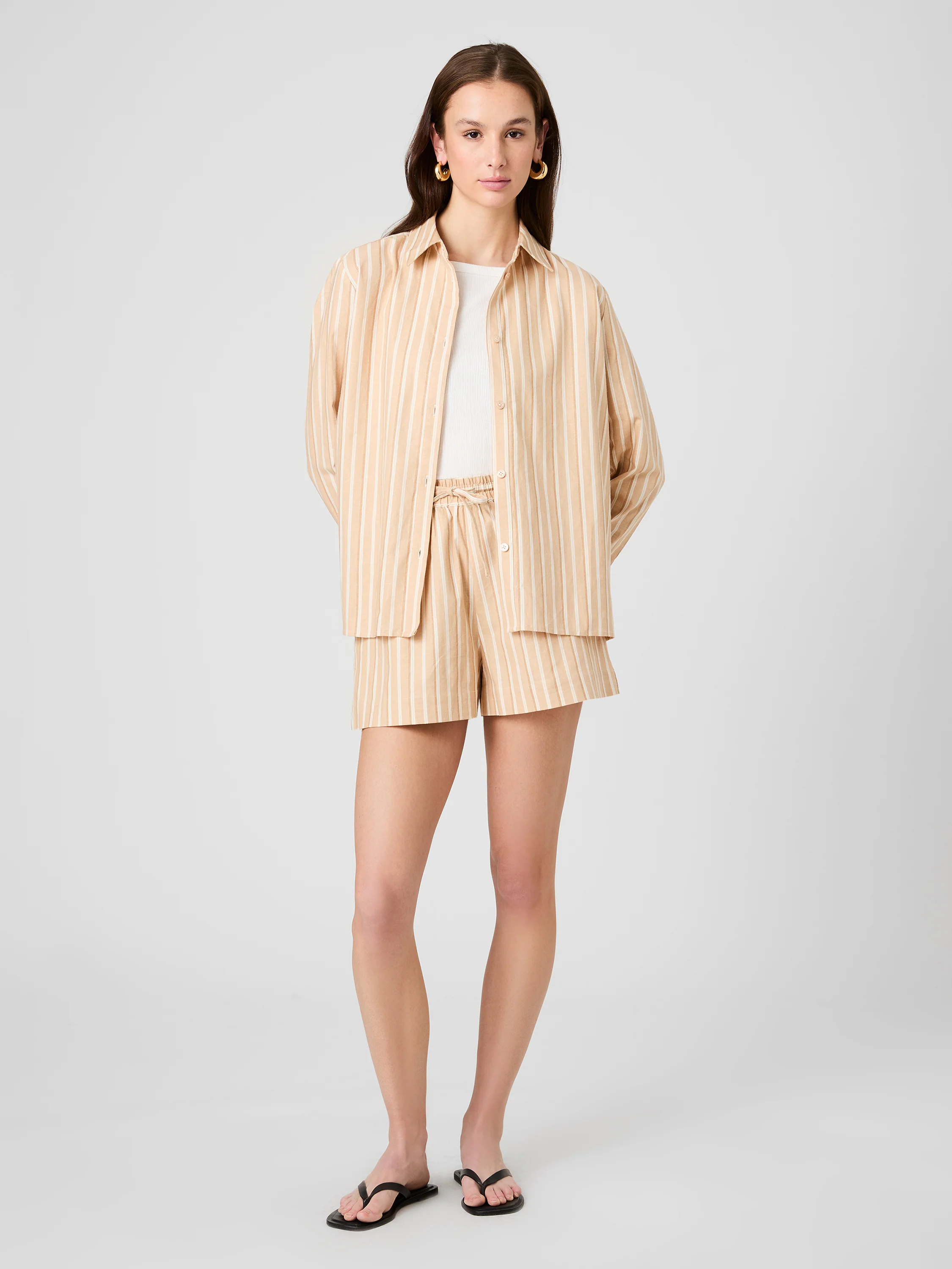 ASPEN LINEN SANDLOT STRIPE SHORTS - Image 5